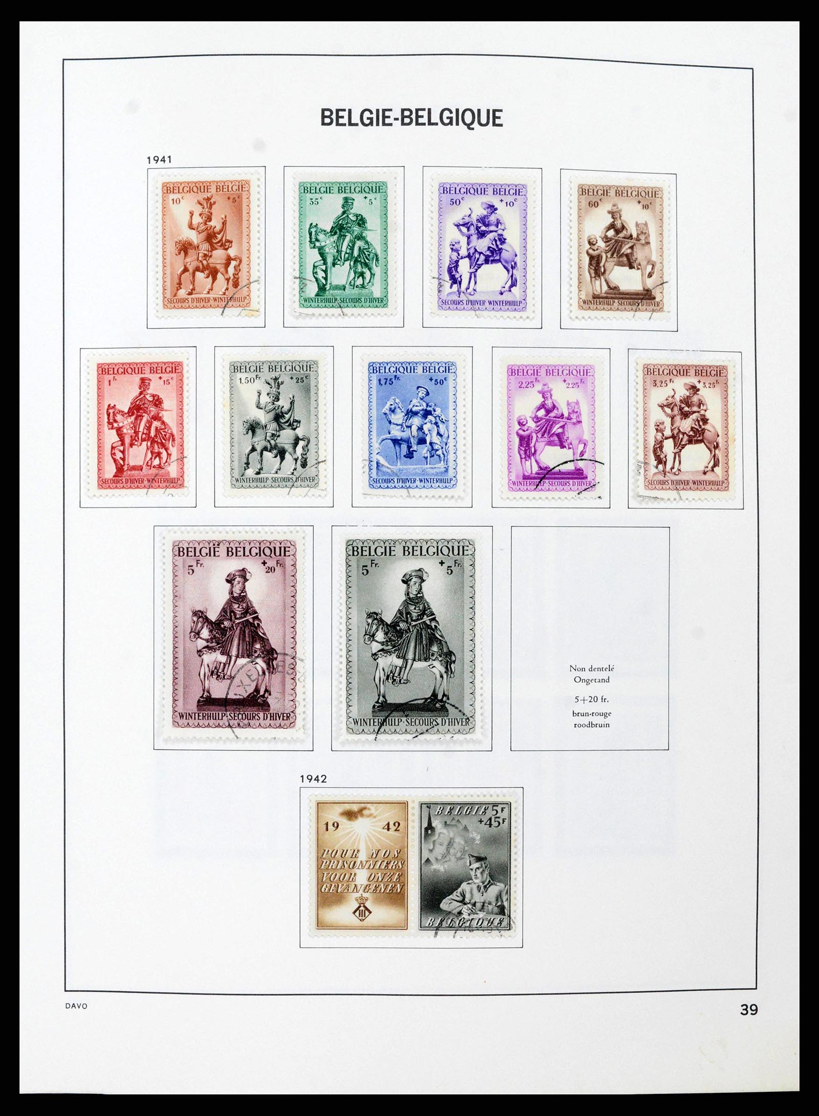 38663 0039 - Stamp collection 38663 Belgium 1849-2013.