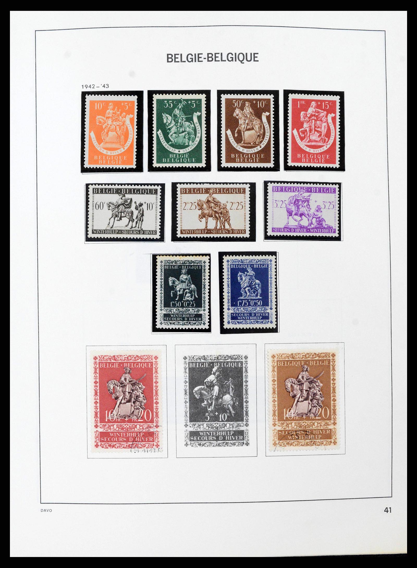 38663 0041 - Stamp collection 38663 Belgium 1849-2013.