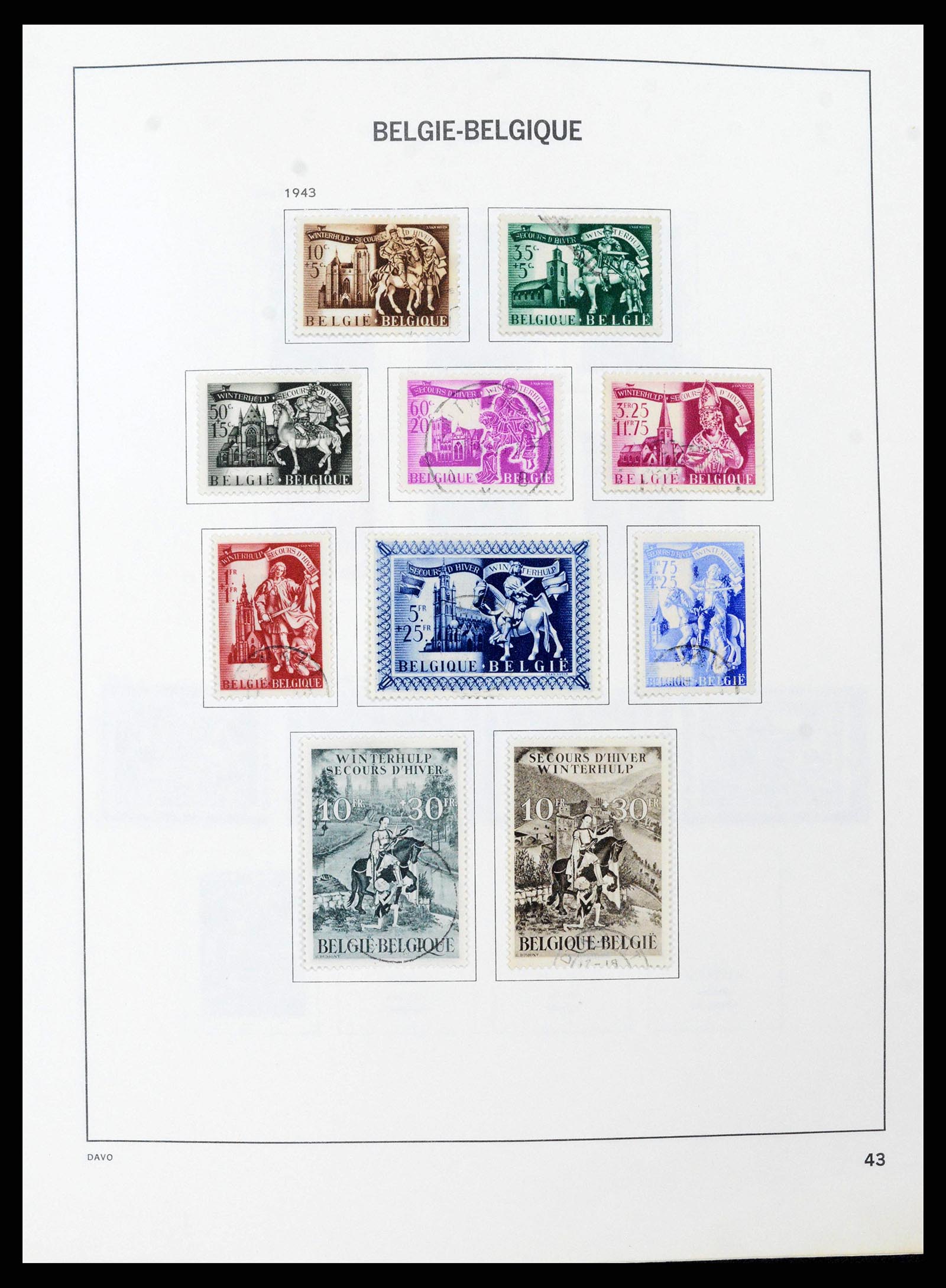 38663 0042 - Stamp collection 38663 Belgium 1849-2013.