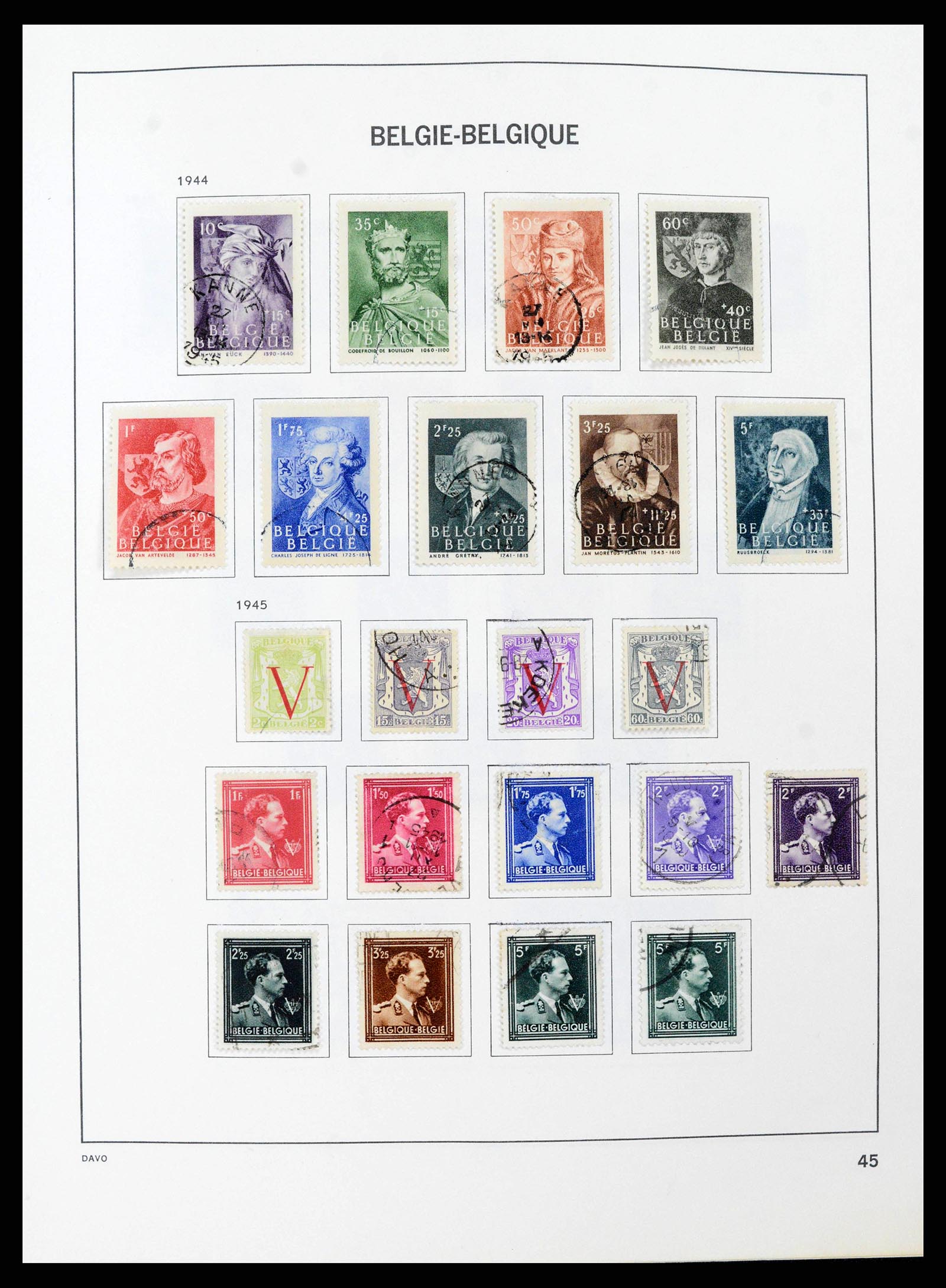 38663 0044 - Stamp collection 38663 Belgium 1849-2013.