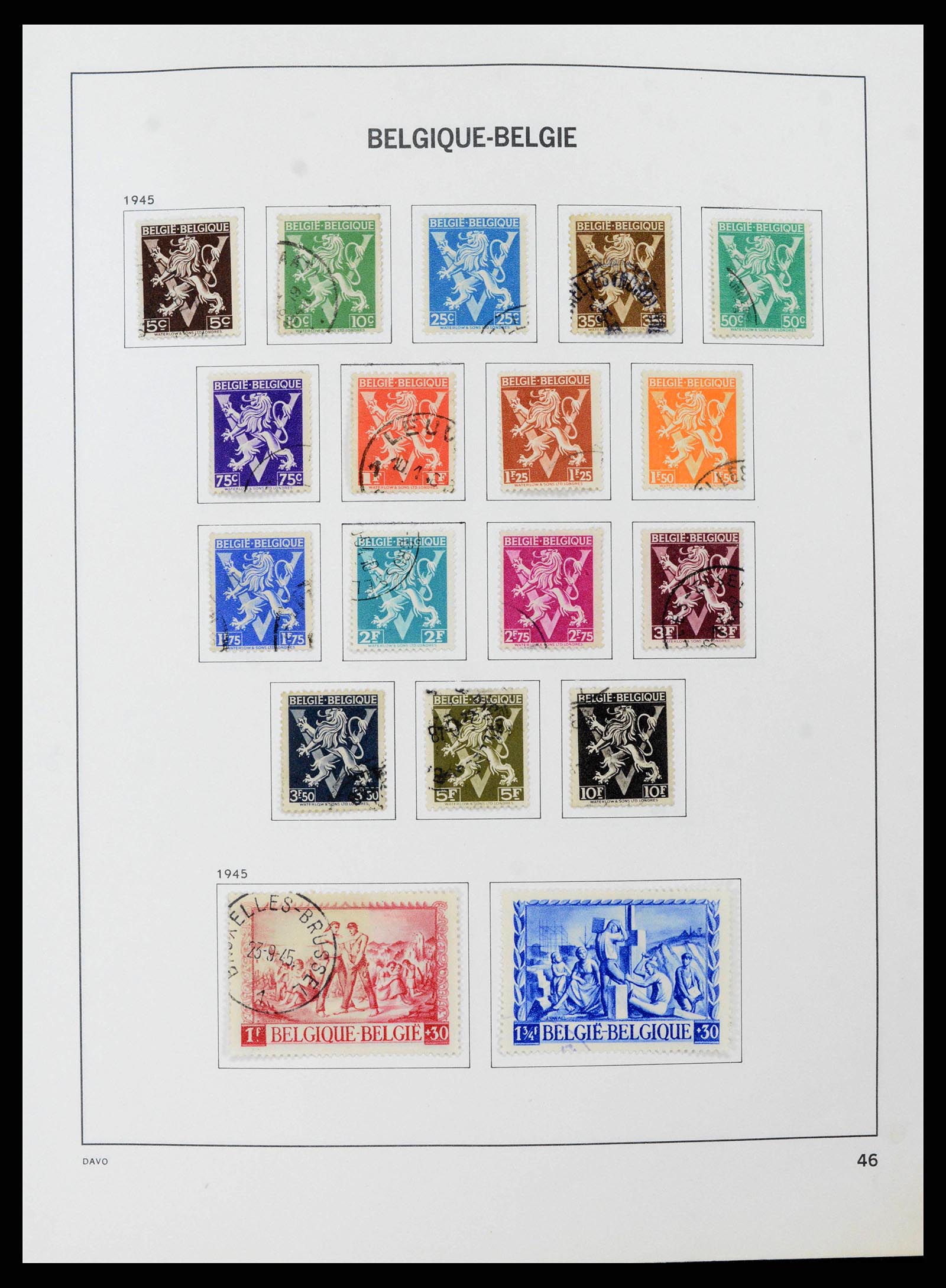 38663 0045 - Stamp collection 38663 Belgium 1849-2013.