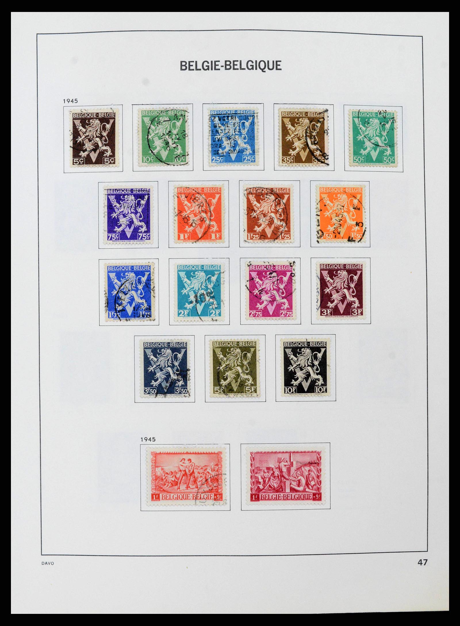 38663 0046 - Stamp collection 38663 Belgium 1849-2013.