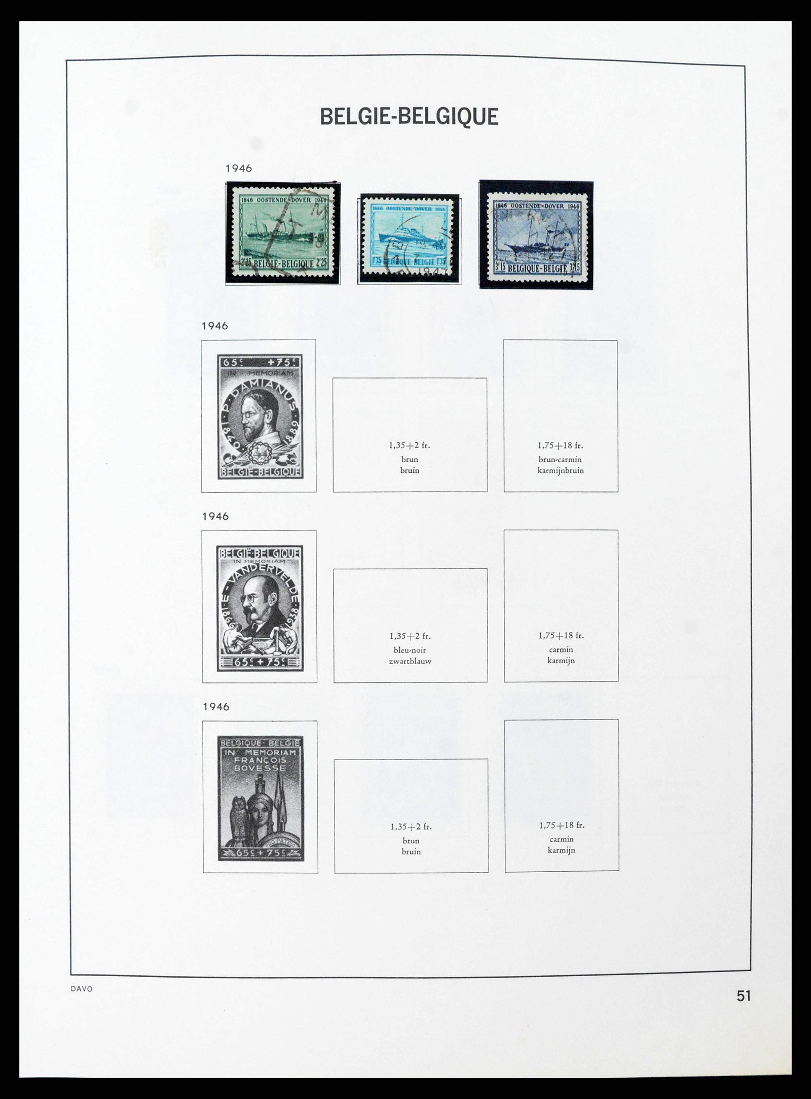 38663 0049 - Stamp collection 38663 Belgium 1849-2013.