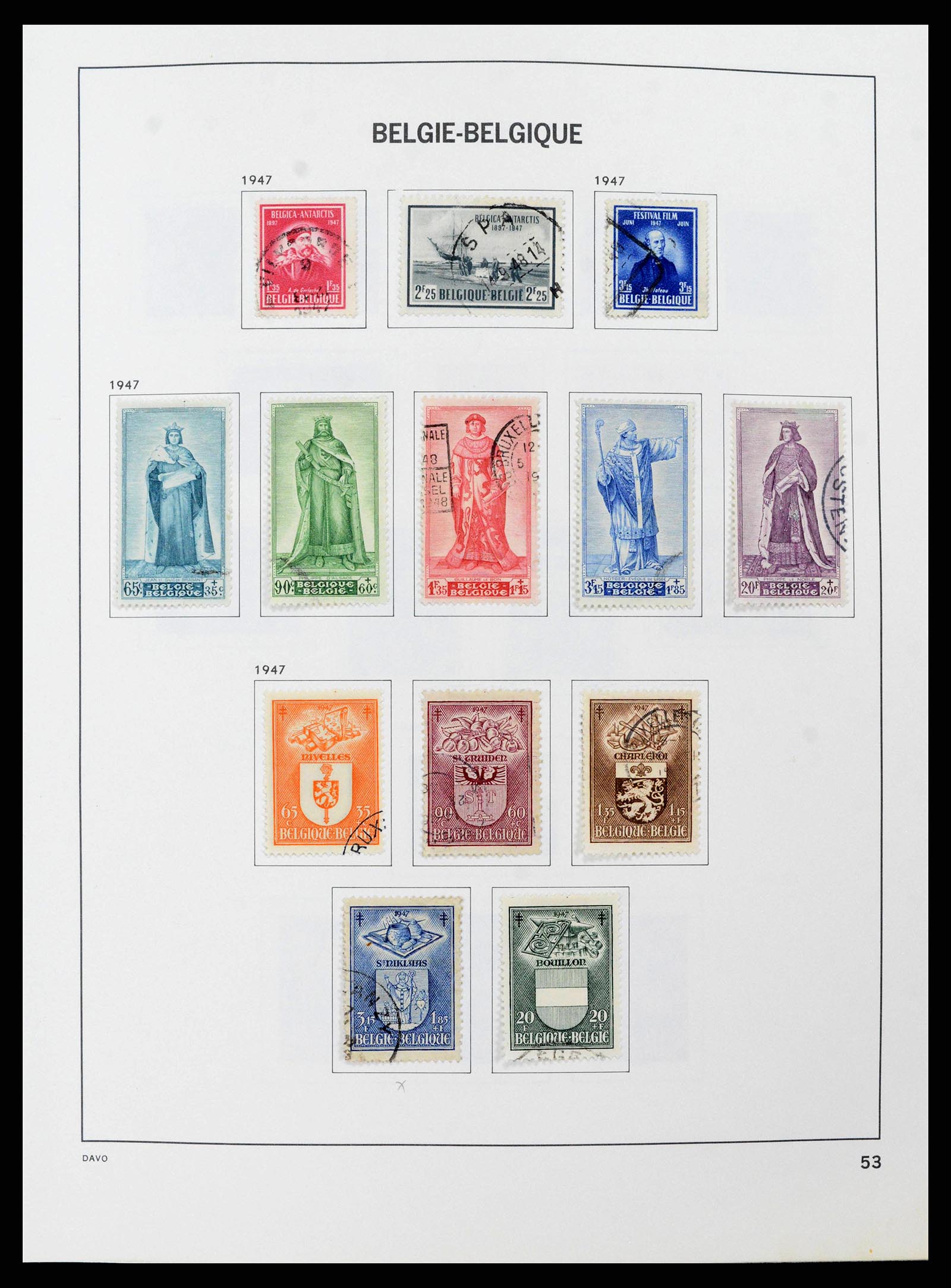 38663 0051 - Stamp collection 38663 Belgium 1849-2013.