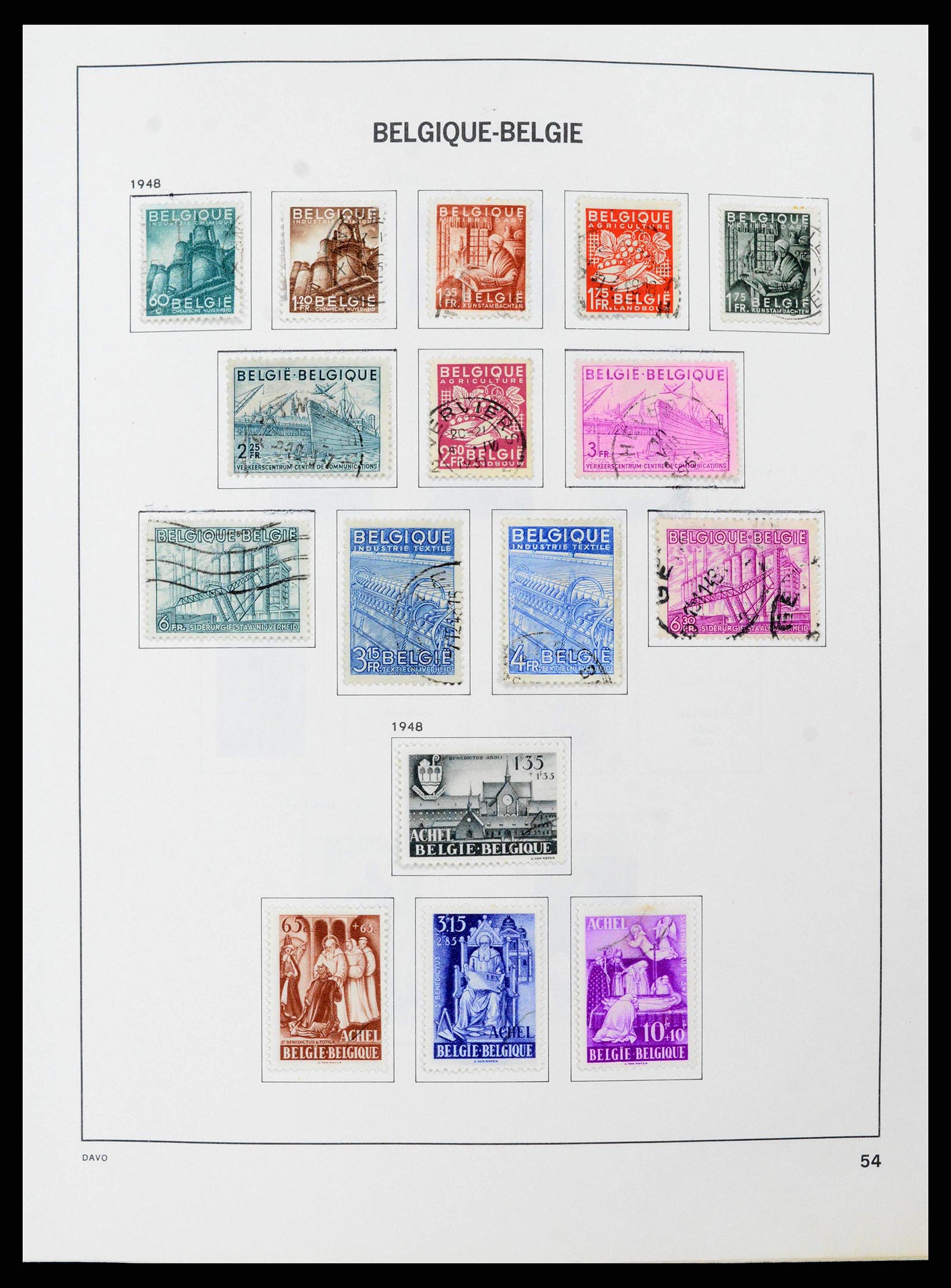 38663 0052 - Stamp collection 38663 Belgium 1849-2013.