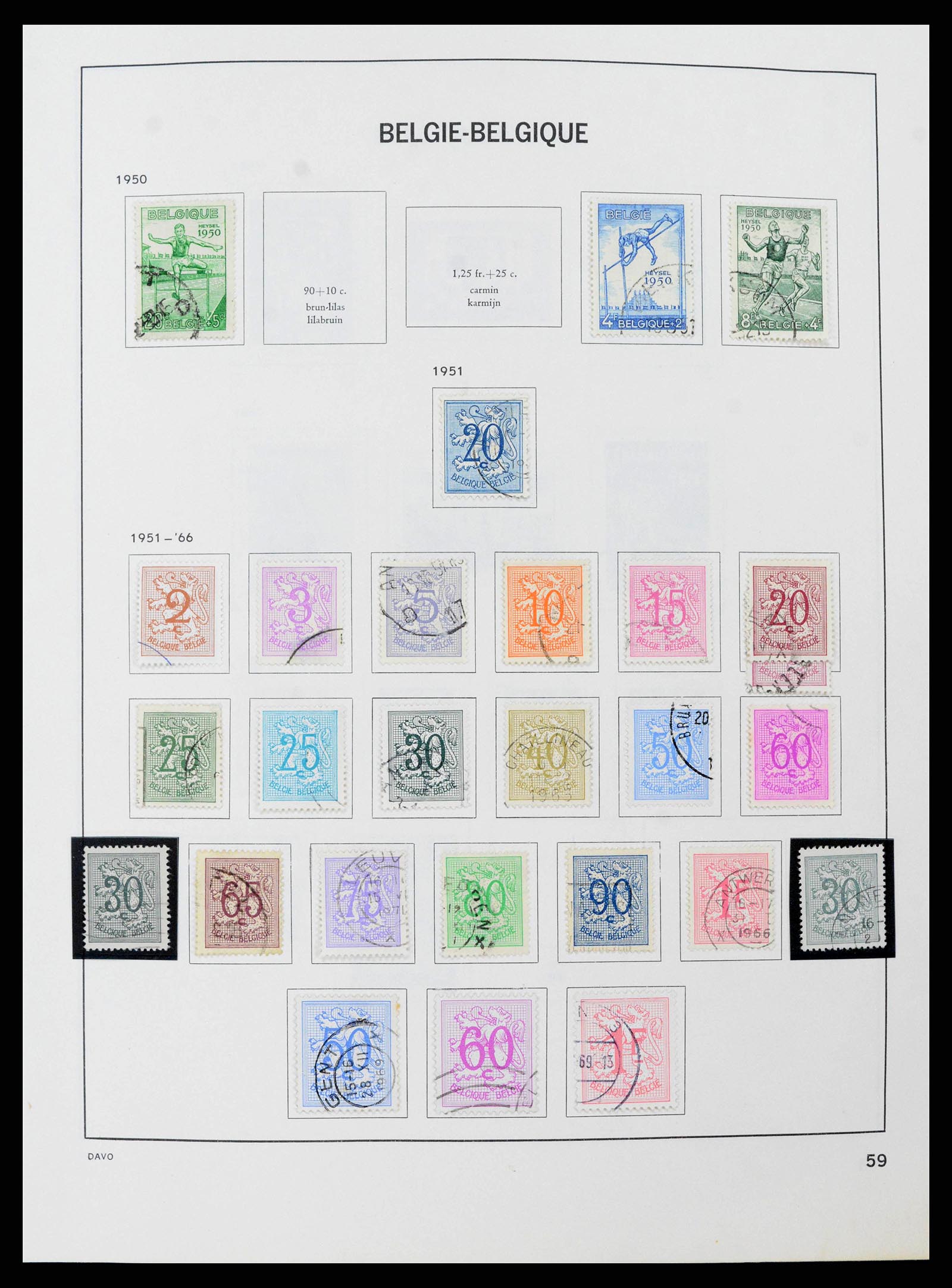 38663 0057 - Stamp collection 38663 Belgium 1849-2013.