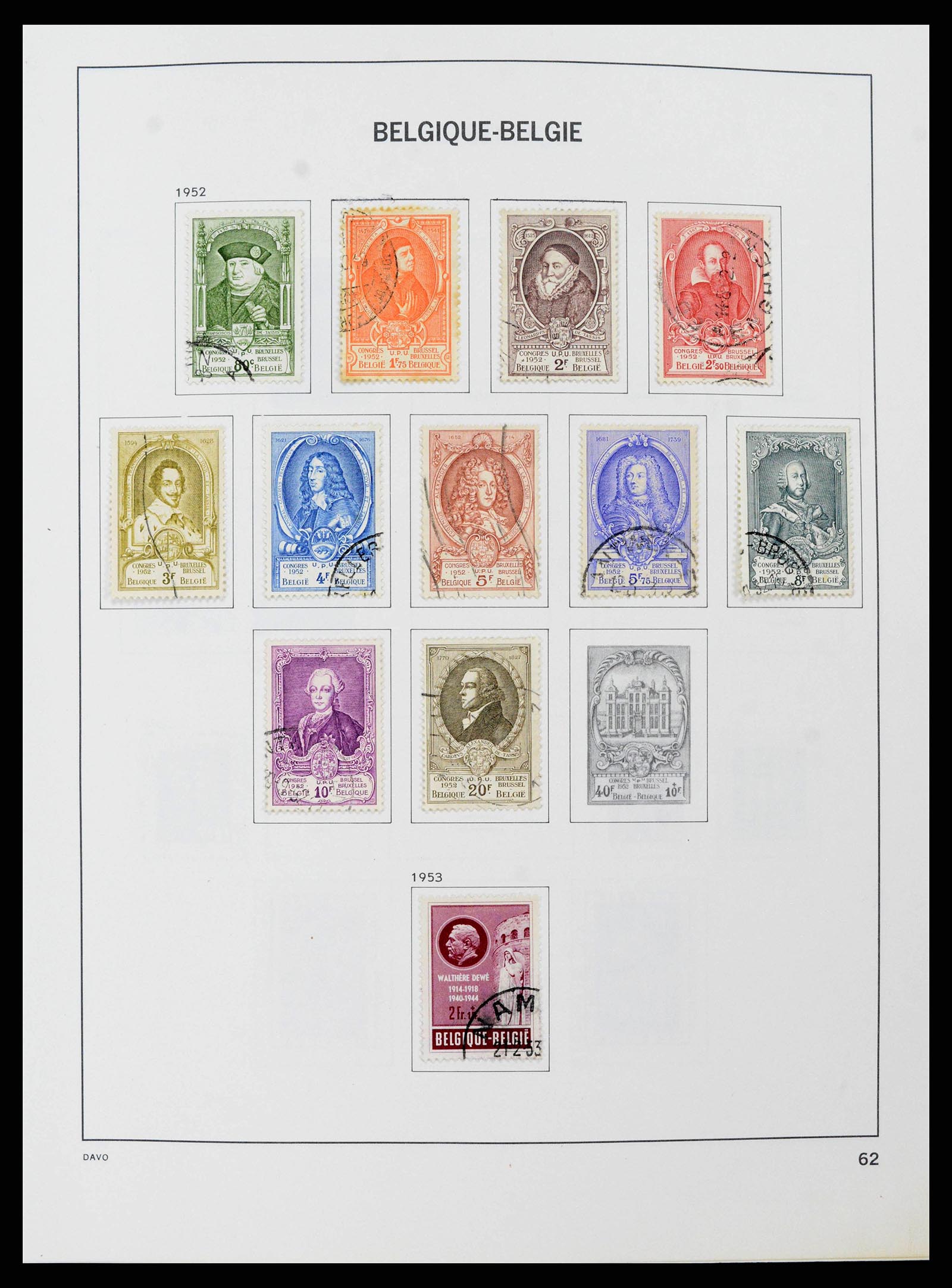 38663 0060 - Stamp collection 38663 Belgium 1849-2013.