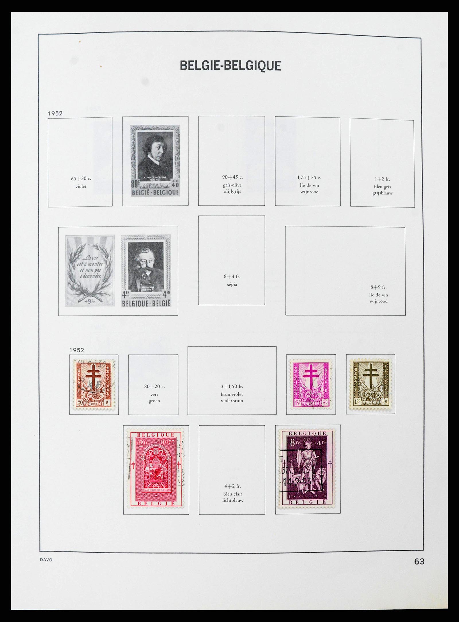 38663 0061 - Stamp collection 38663 Belgium 1849-2013.