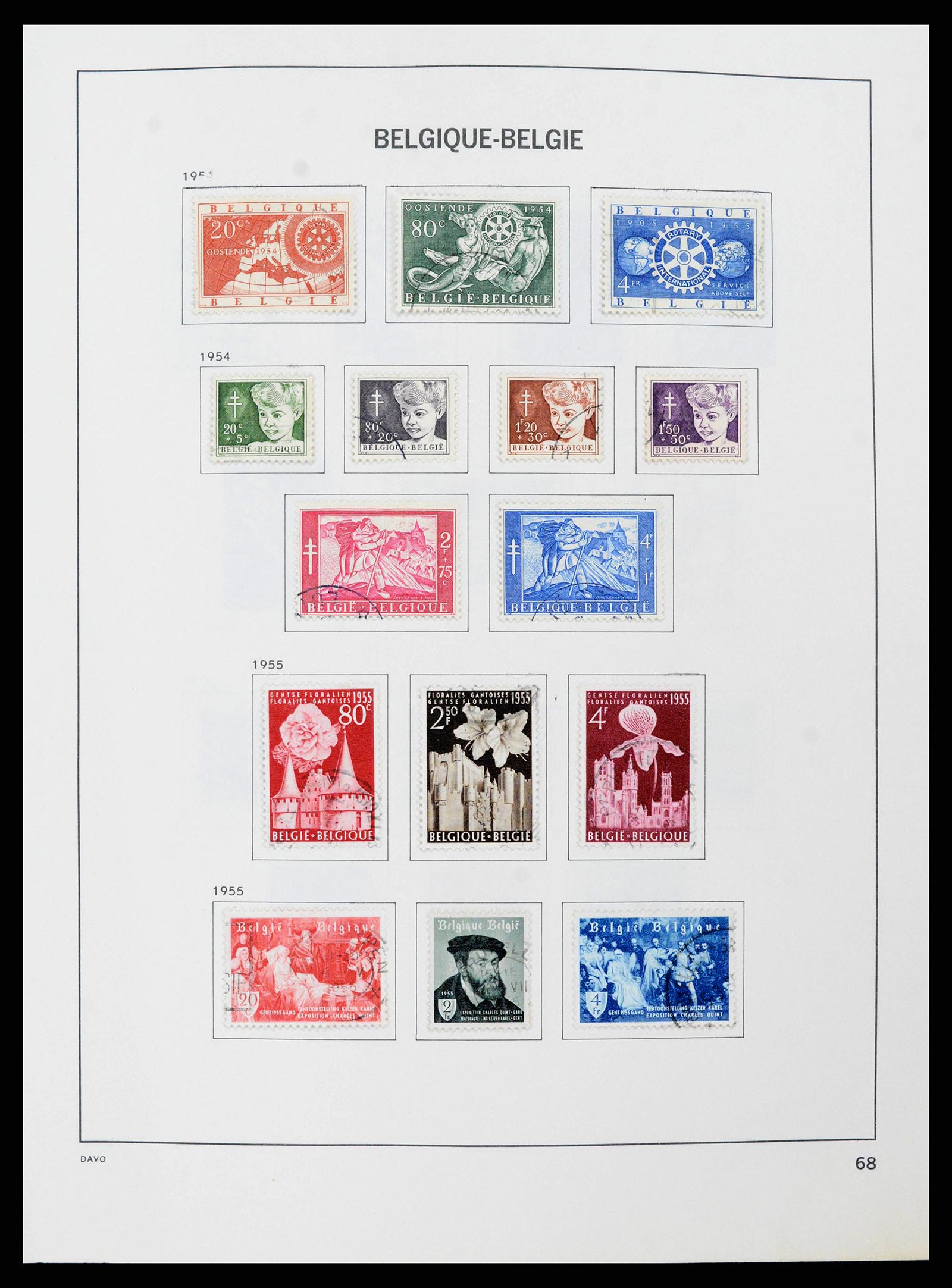 38663 0066 - Stamp collection 38663 Belgium 1849-2013.