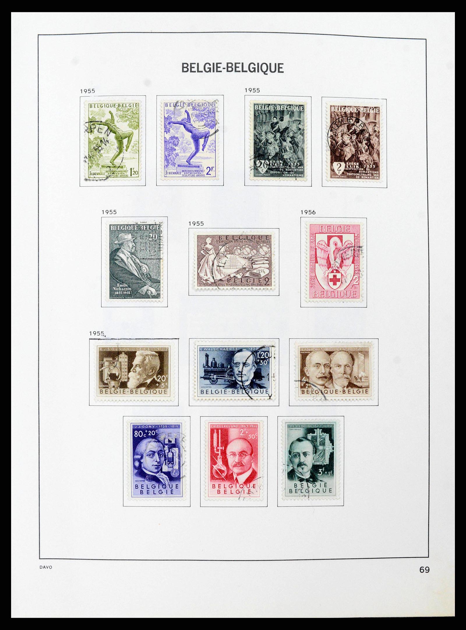 38663 0067 - Stamp collection 38663 Belgium 1849-2013.