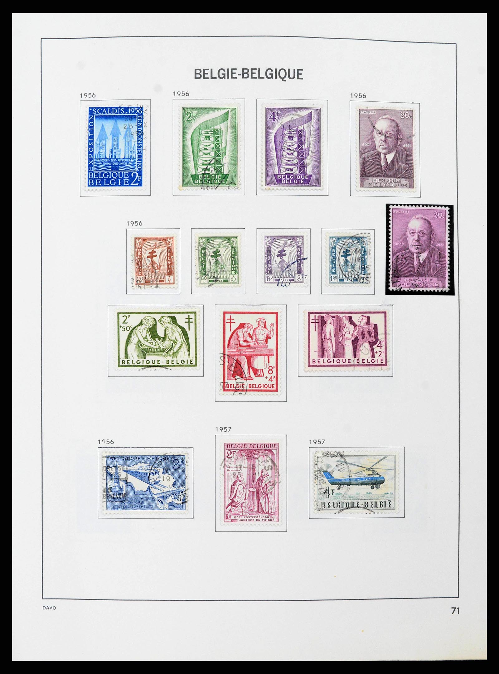 38663 0069 - Stamp collection 38663 Belgium 1849-2013.
