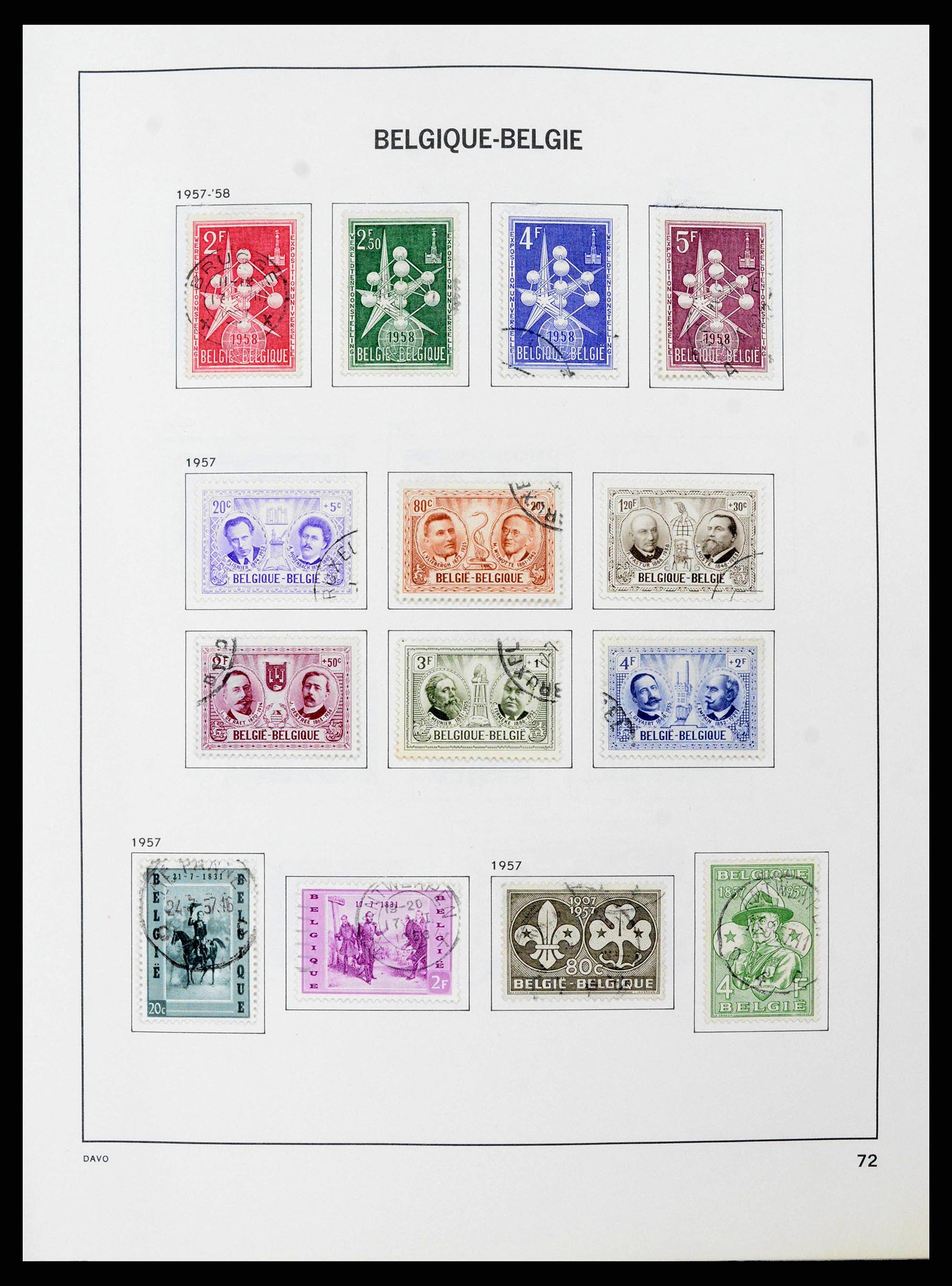 38663 0070 - Stamp collection 38663 Belgium 1849-2013.