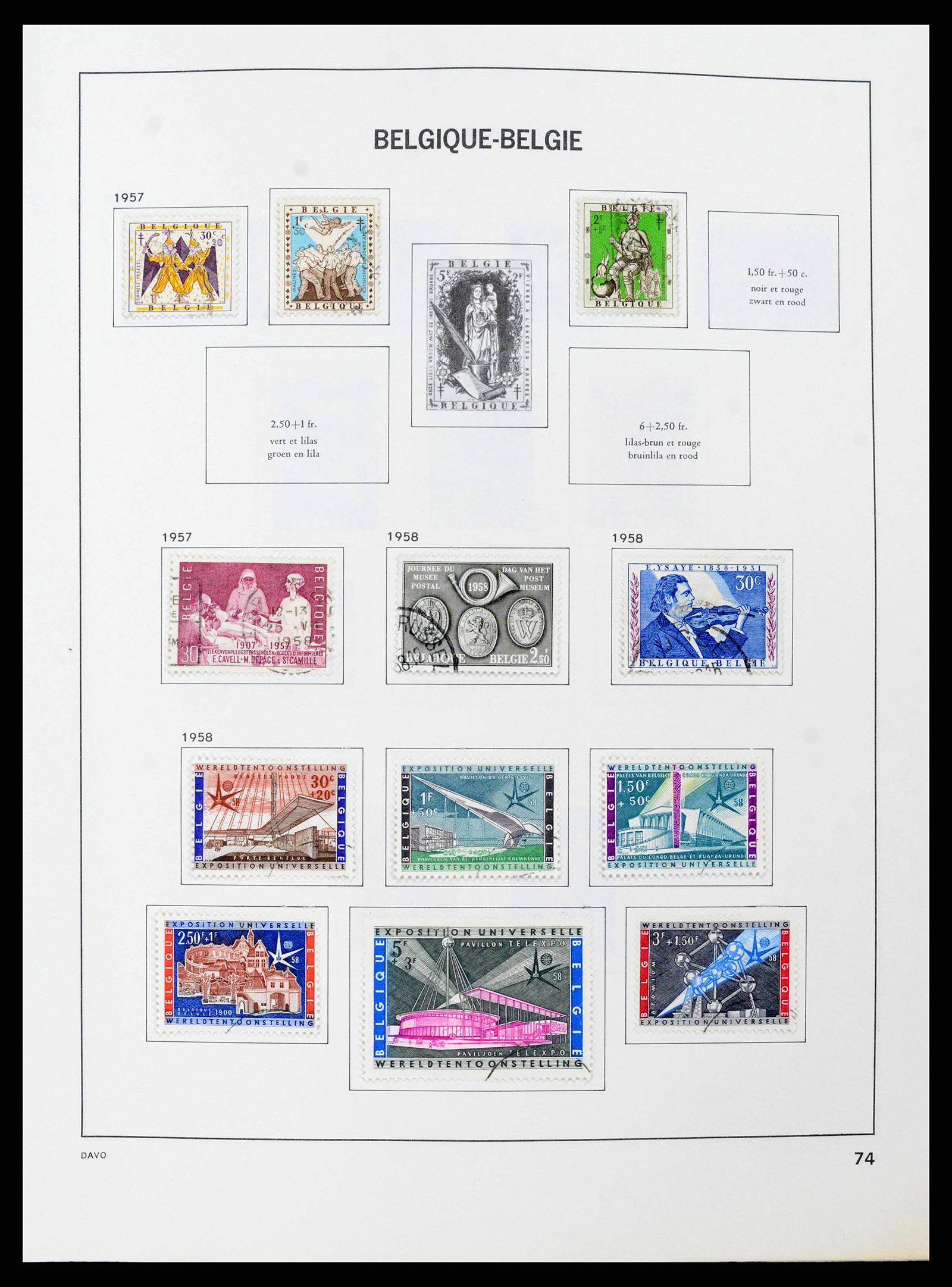 38663 0072 - Stamp collection 38663 Belgium 1849-2013.