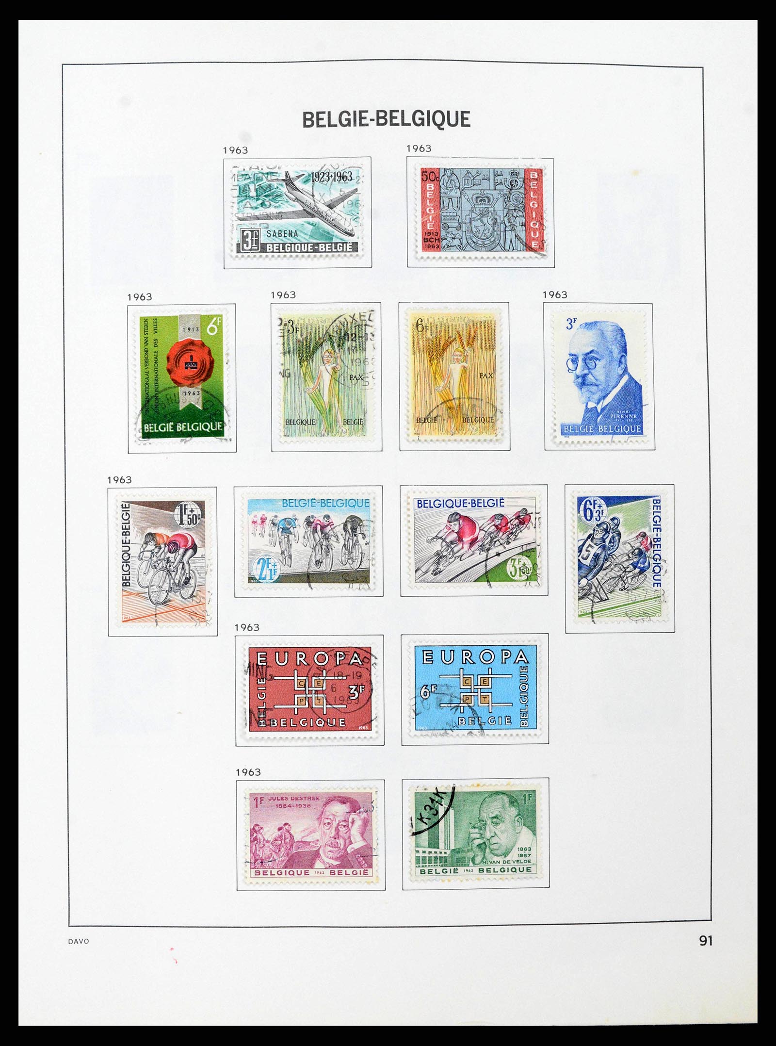38663 0089 - Stamp collection 38663 Belgium 1849-2013.