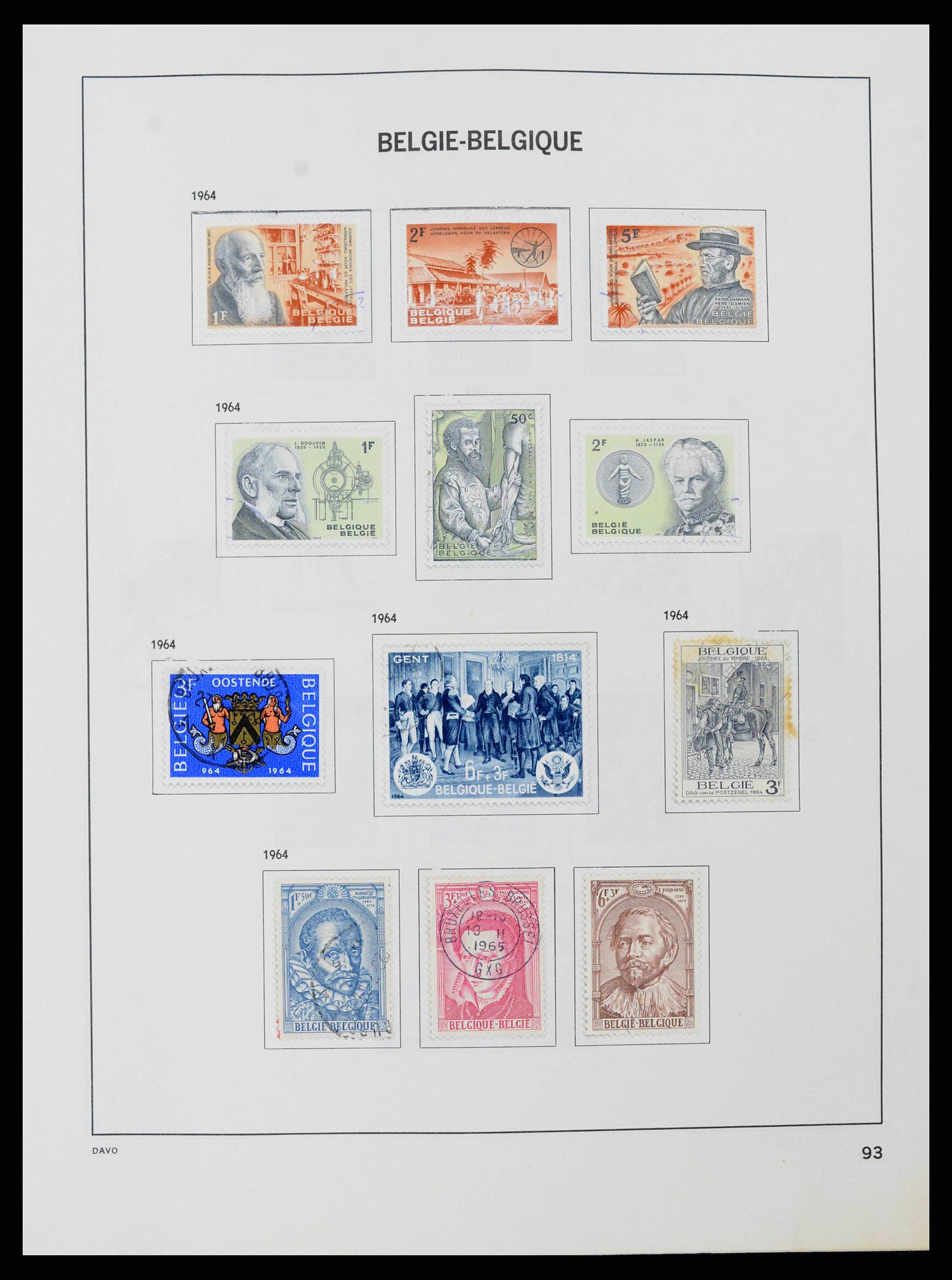 38663 0091 - Stamp collection 38663 Belgium 1849-2013.