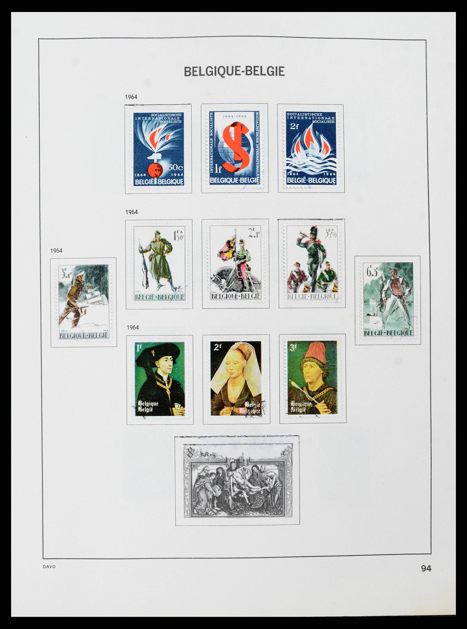 38663 0092 - Stamp collection 38663 Belgium 1849-2013.