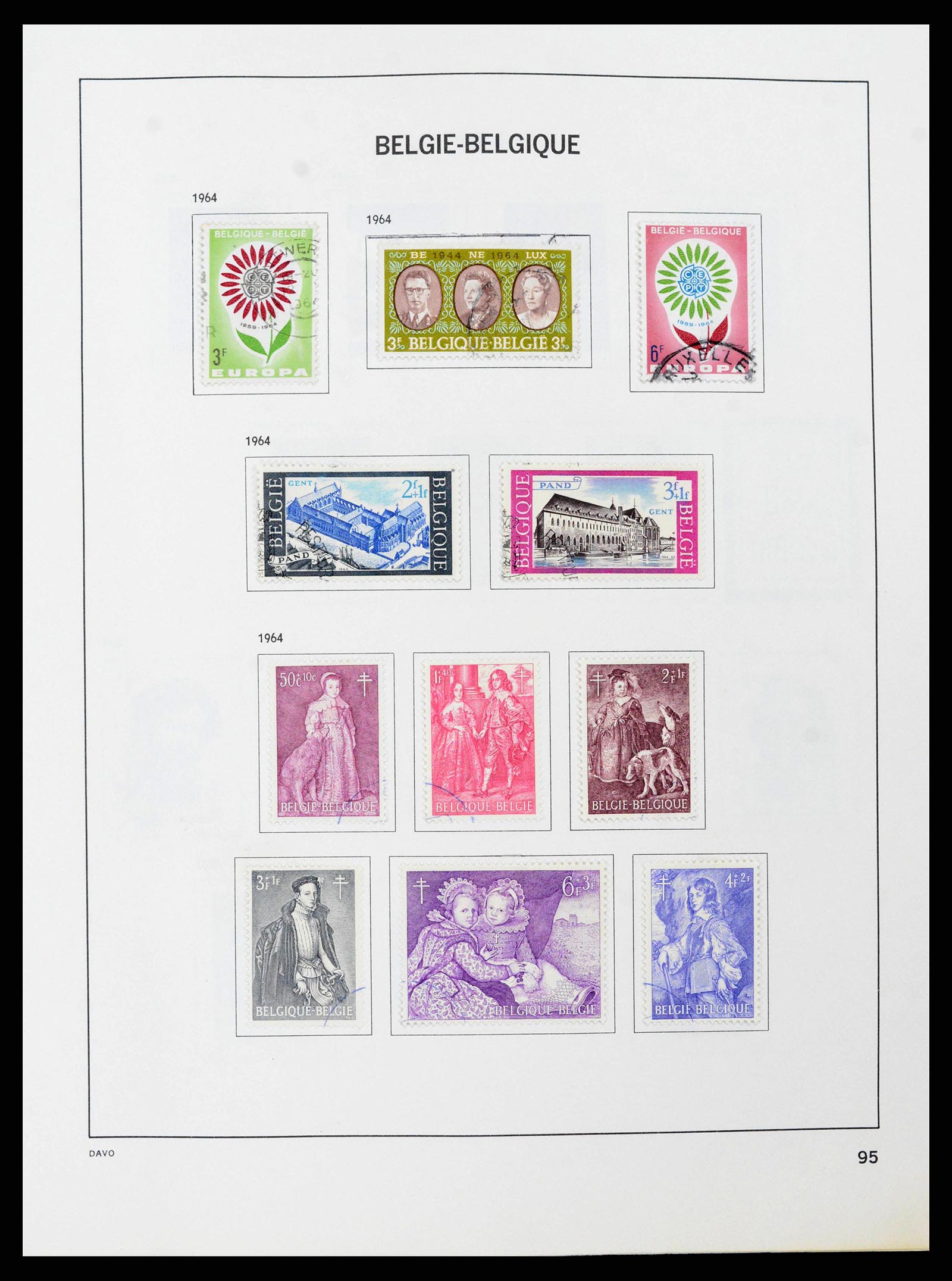 38663 0093 - Stamp collection 38663 Belgium 1849-2013.