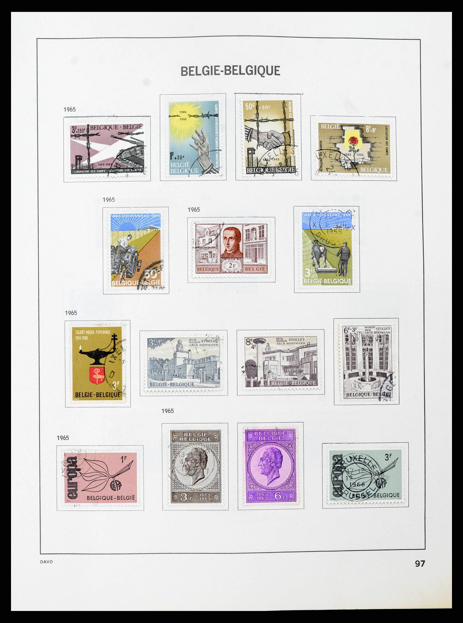 38663 0095 - Stamp collection 38663 Belgium 1849-2013.