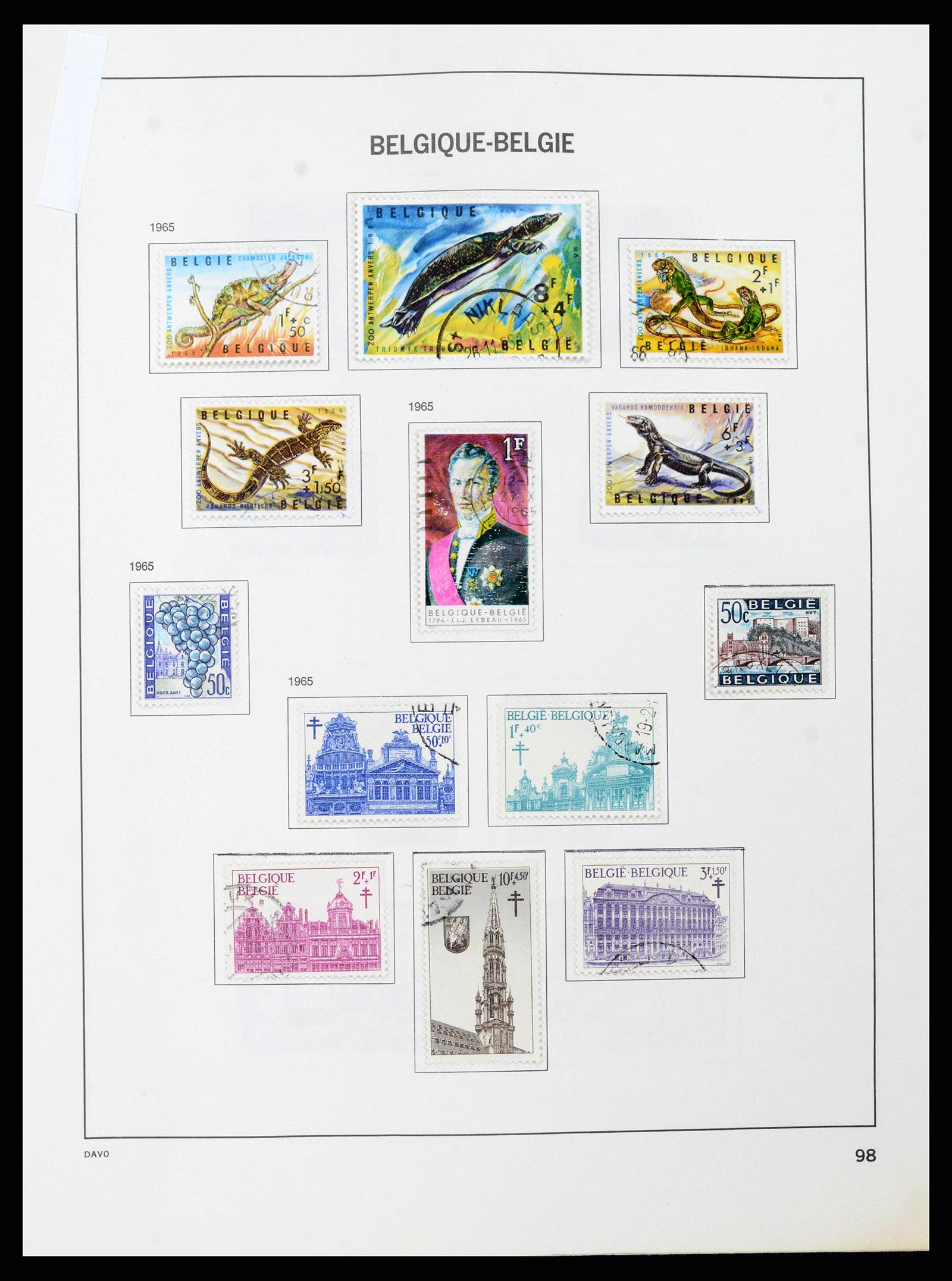 38663 0096 - Stamp collection 38663 Belgium 1849-2013.