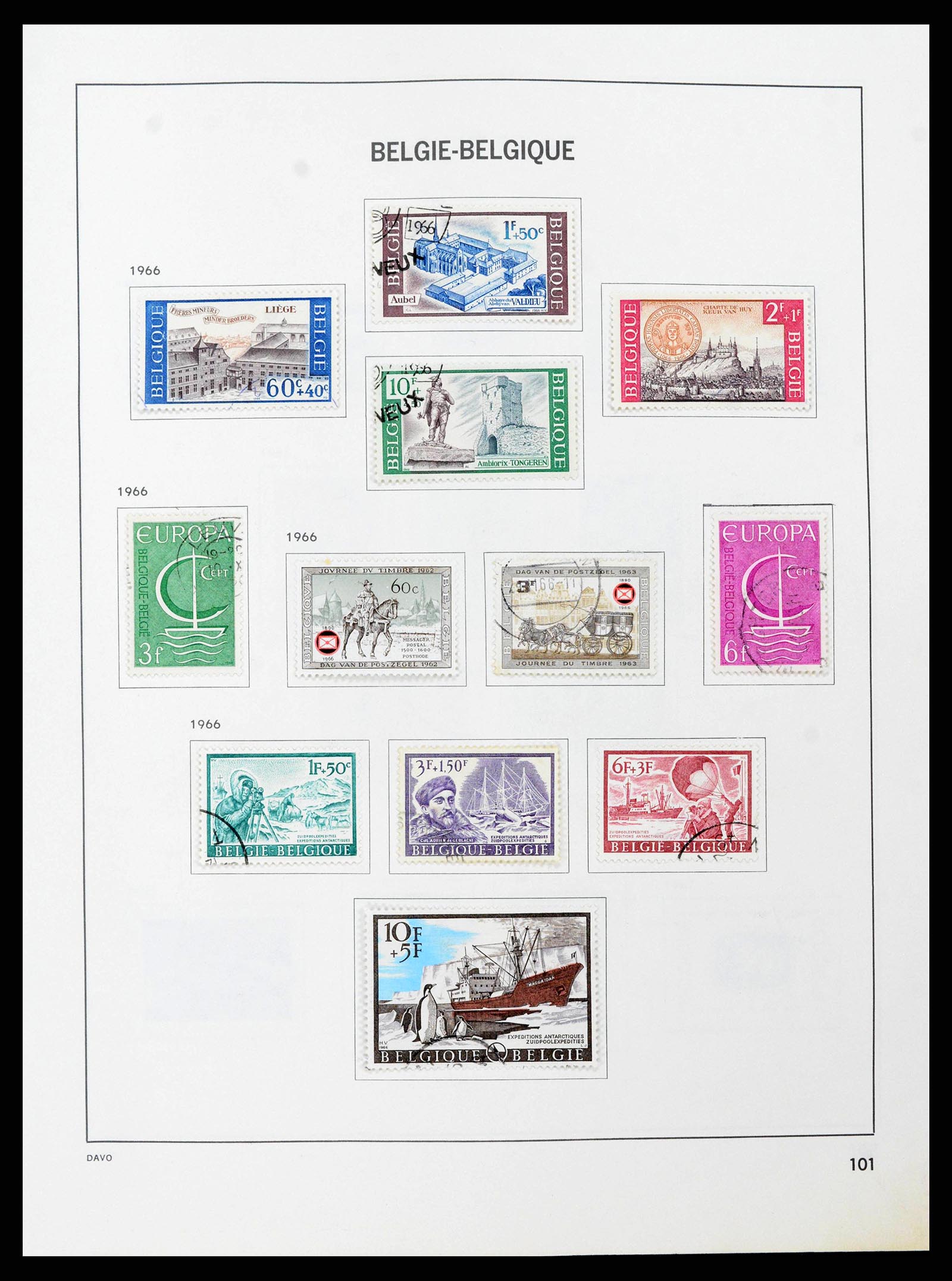 38663 0099 - Stamp collection 38663 Belgium 1849-2013.