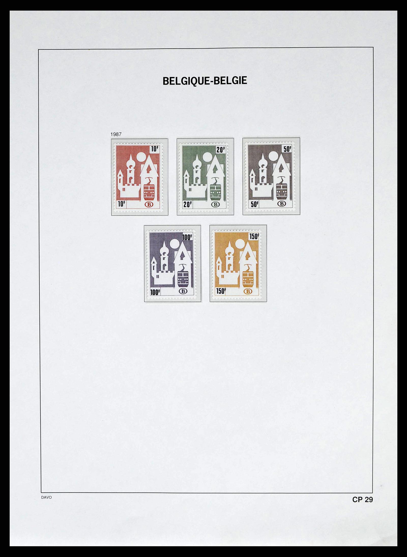 38663 0404 - Postzegelverzameling 38663 België 1849-2013.