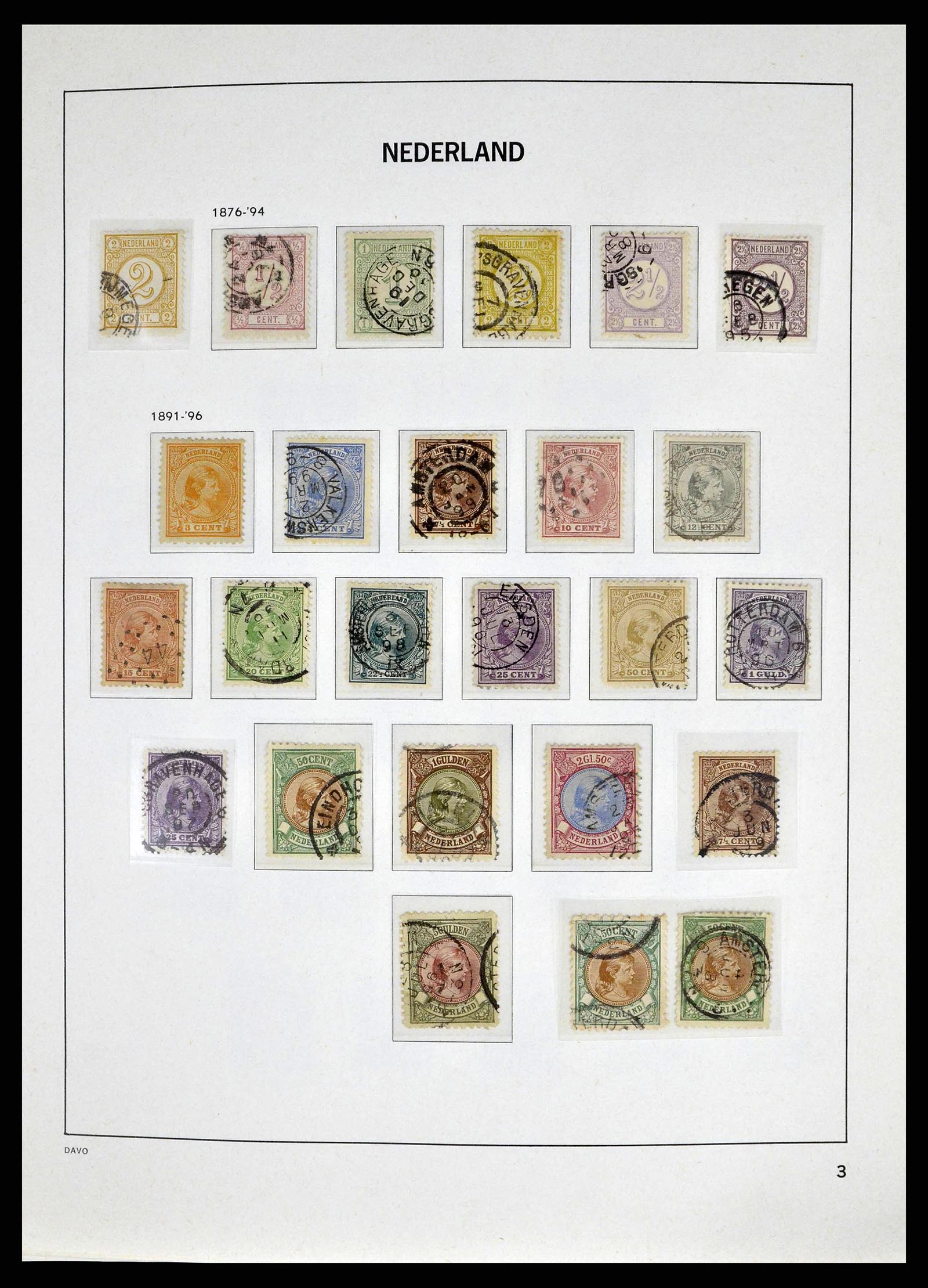 38664 0003 - Postzegelverzameling 38664 Nederland 1852-1969.