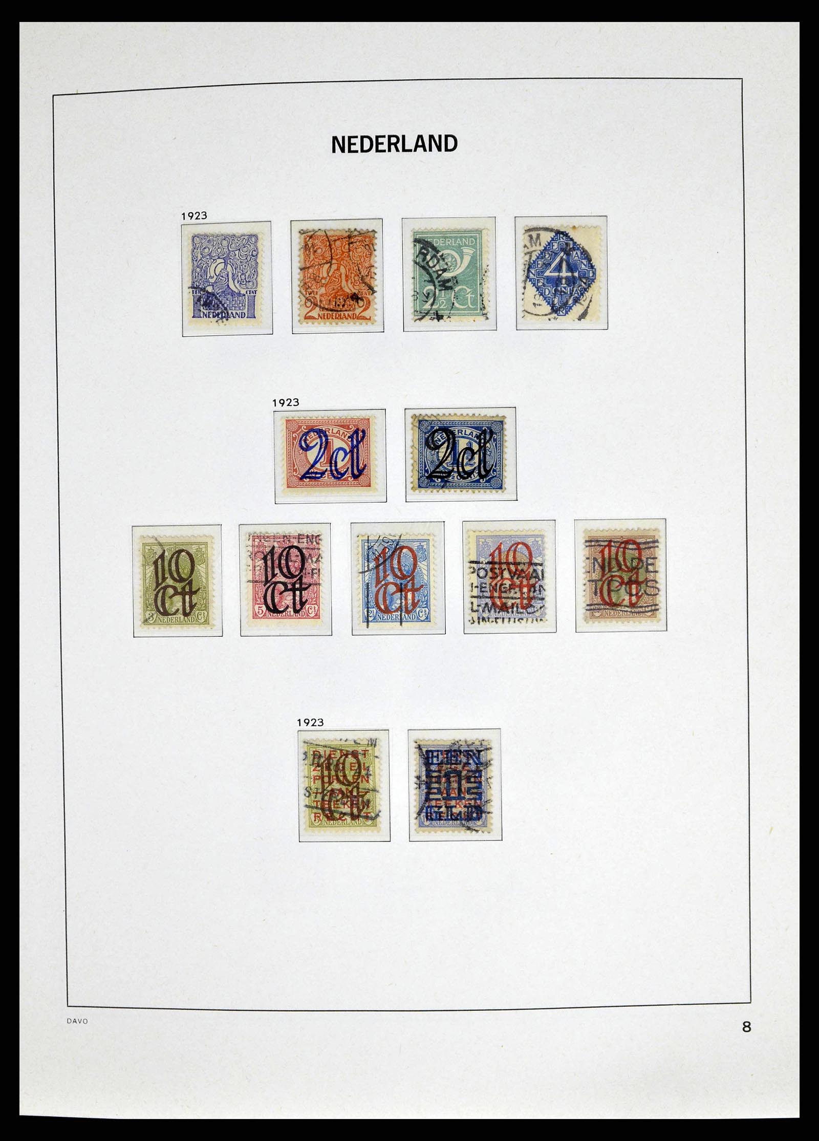 38664 0008 - Postzegelverzameling 38664 Nederland 1852-1969.