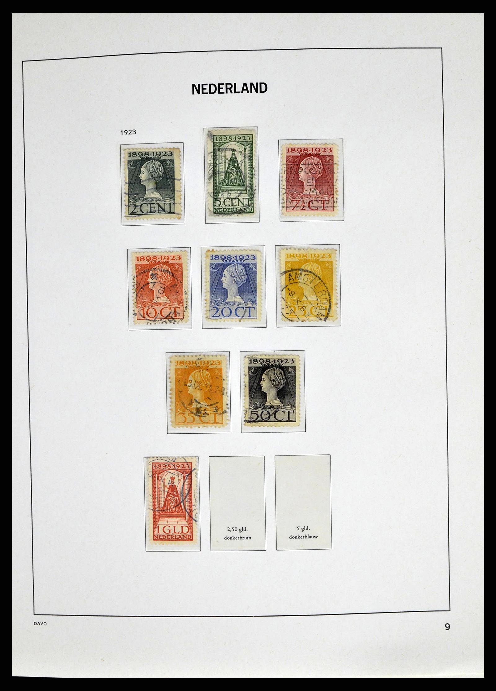 38664 0009 - Postzegelverzameling 38664 Nederland 1852-1969.