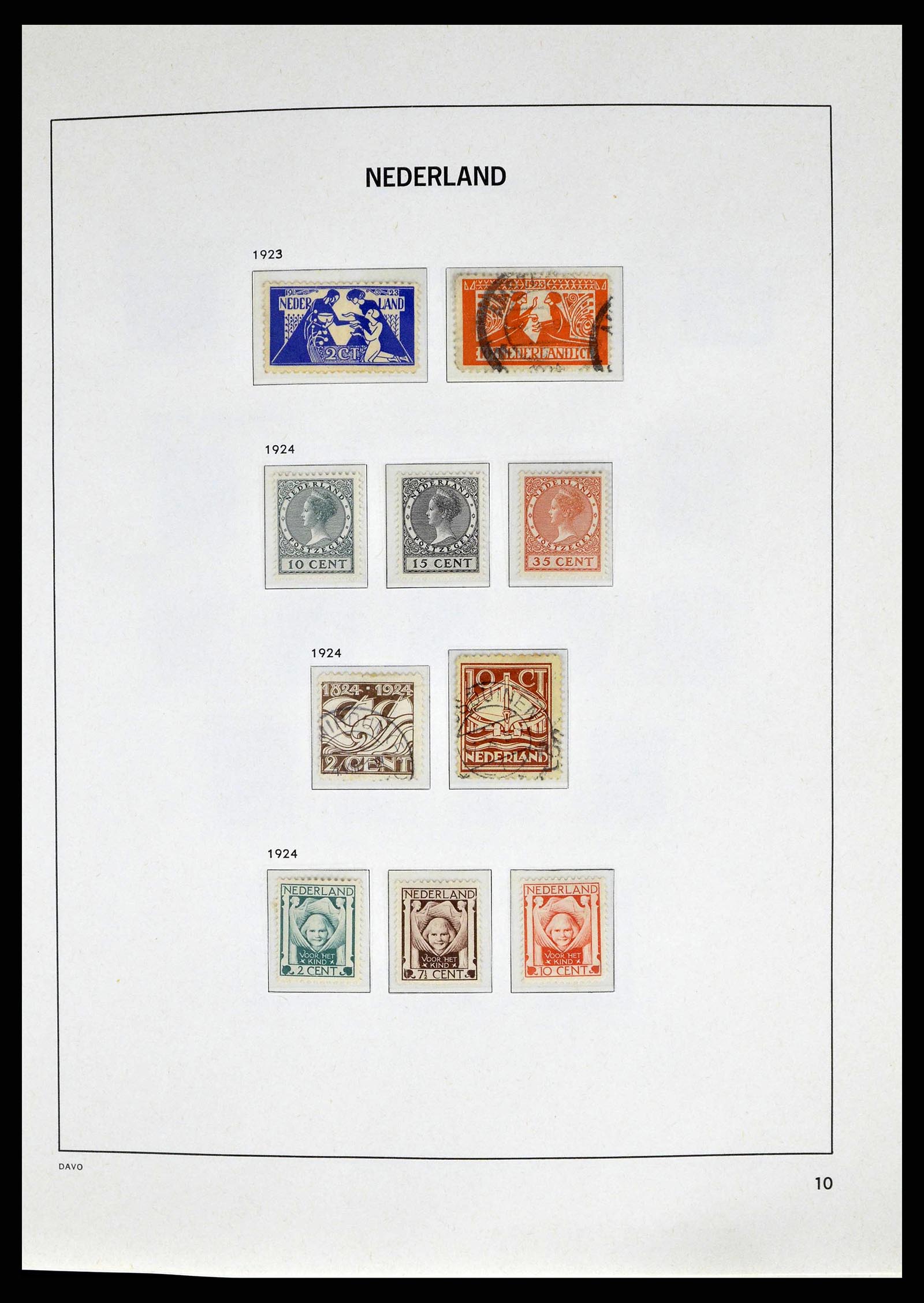 38664 0010 - Postzegelverzameling 38664 Nederland 1852-1969.