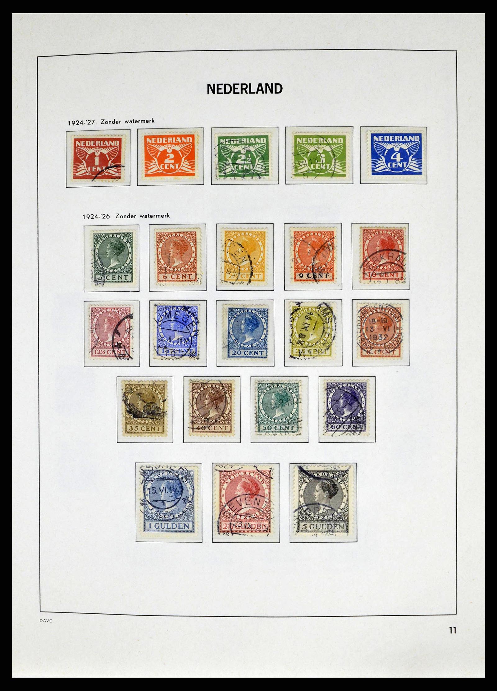 38664 0011 - Postzegelverzameling 38664 Nederland 1852-1969.