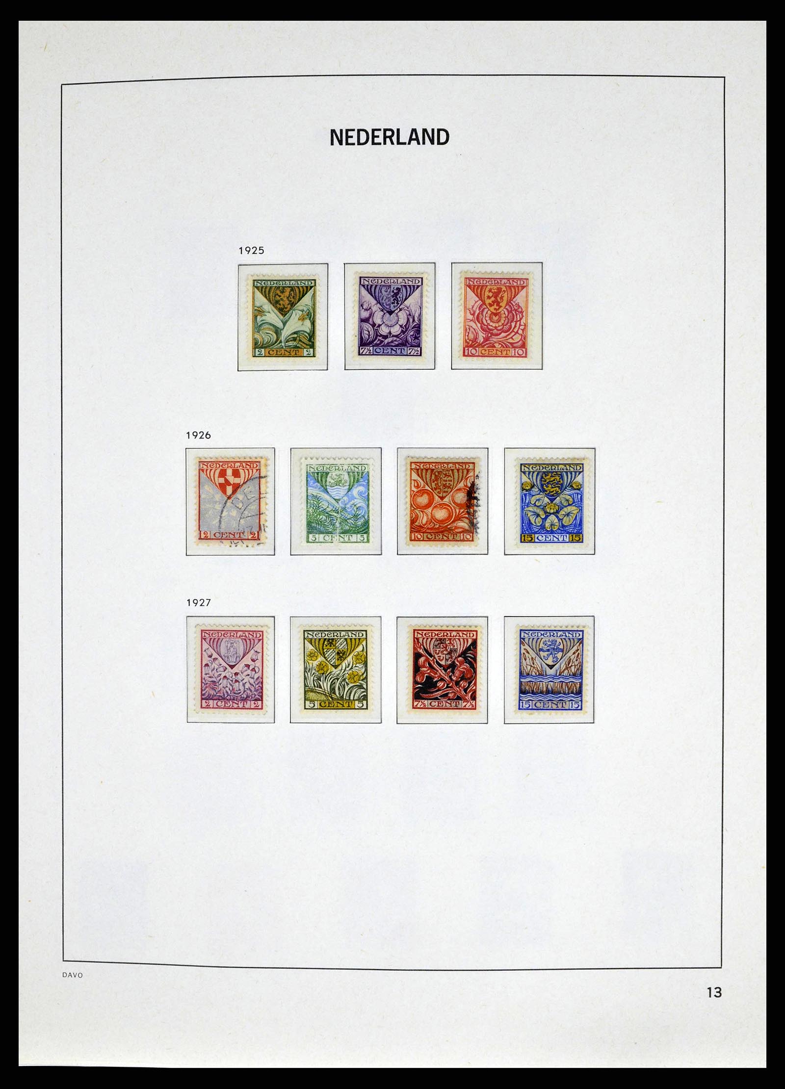 38664 0013 - Postzegelverzameling 38664 Nederland 1852-1969.