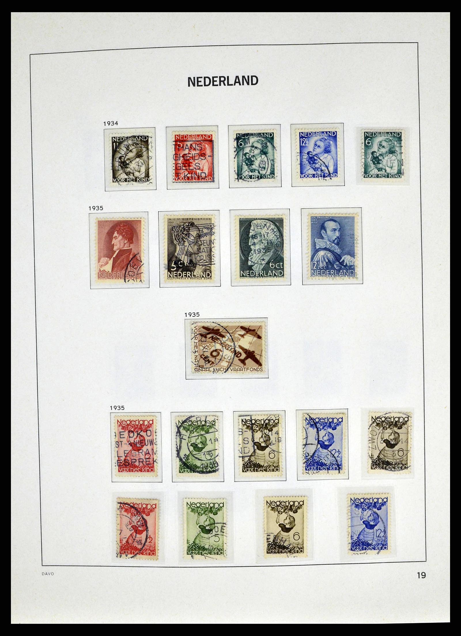 38664 0019 - Postzegelverzameling 38664 Nederland 1852-1969.