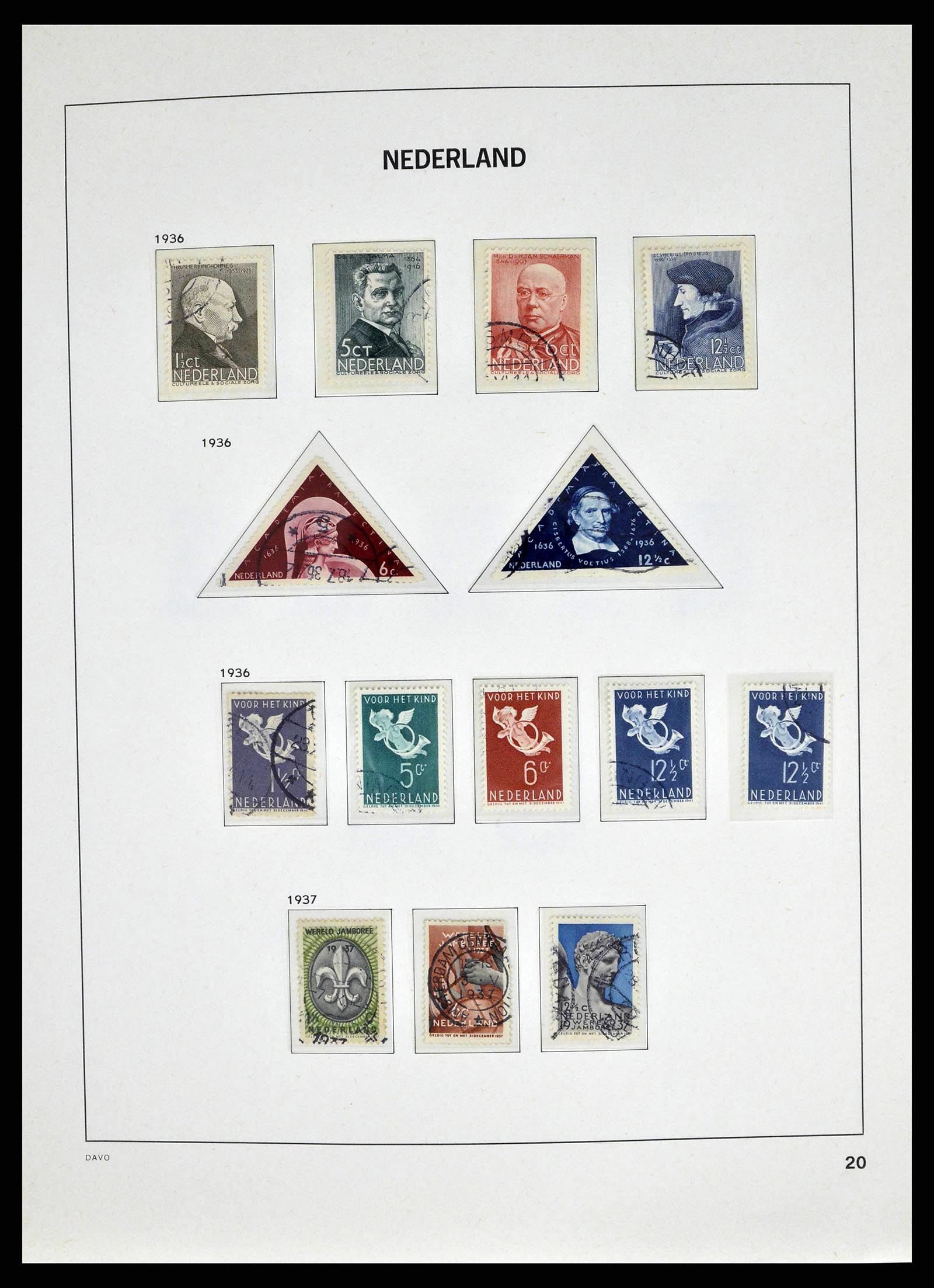 38664 0020 - Postzegelverzameling 38664 Nederland 1852-1969.