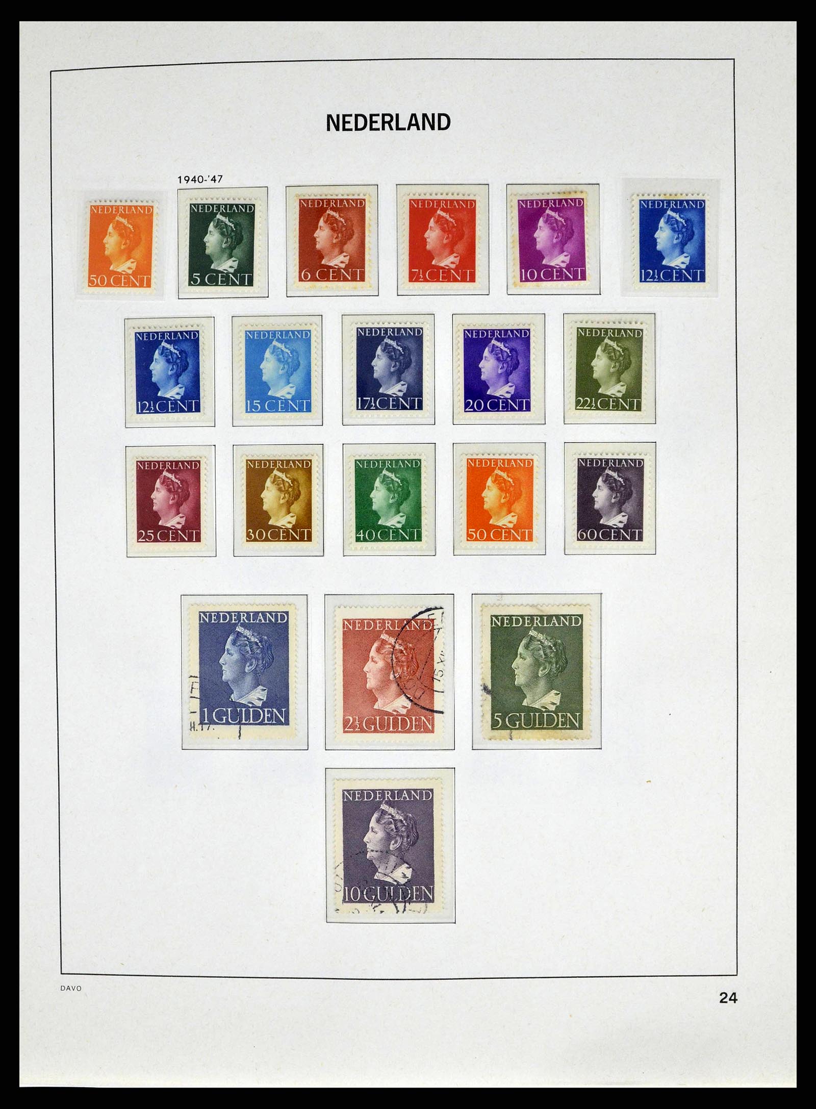 38664 0024 - Postzegelverzameling 38664 Nederland 1852-1969.