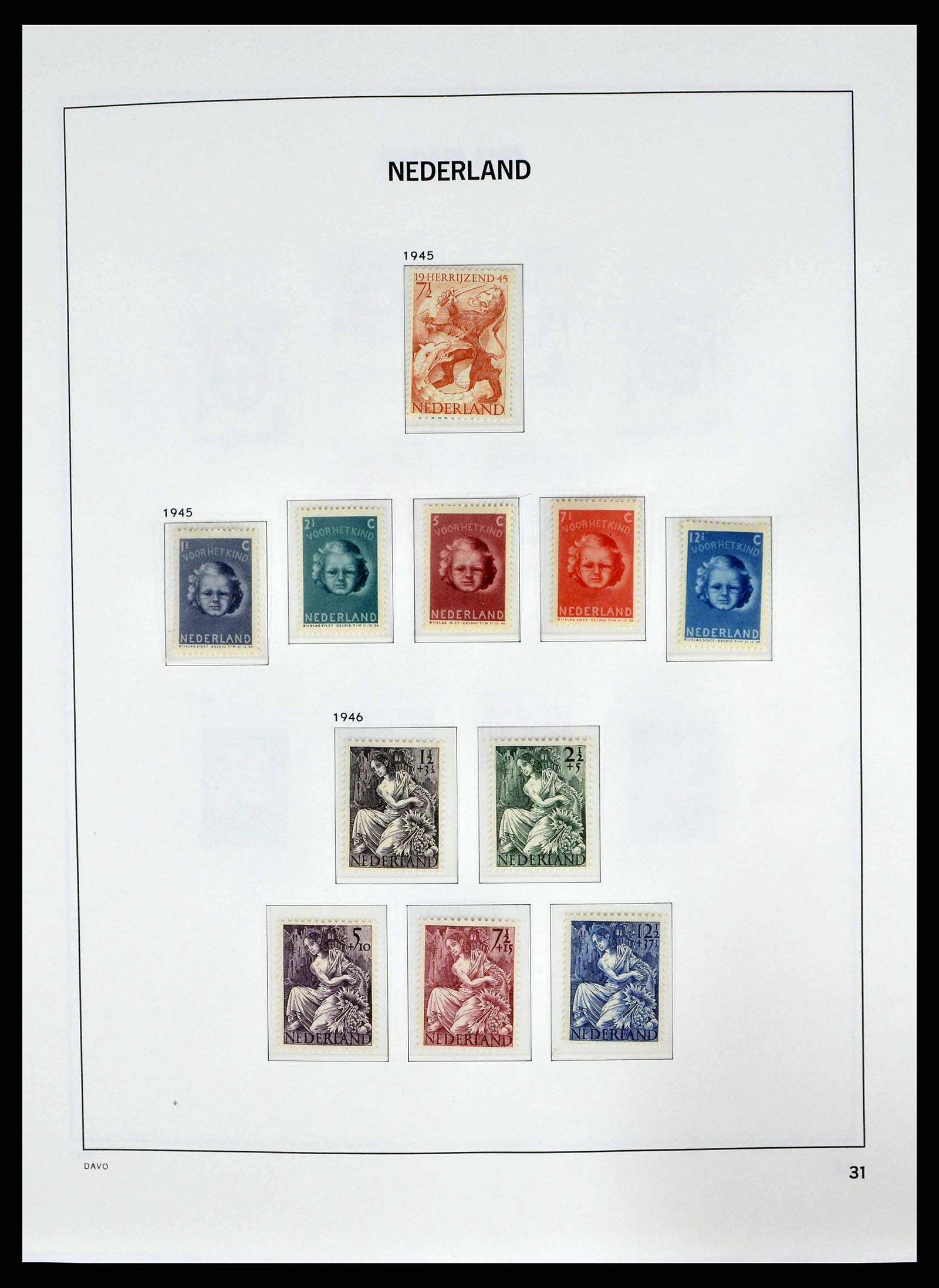38664 0030 - Postzegelverzameling 38664 Nederland 1852-1969.