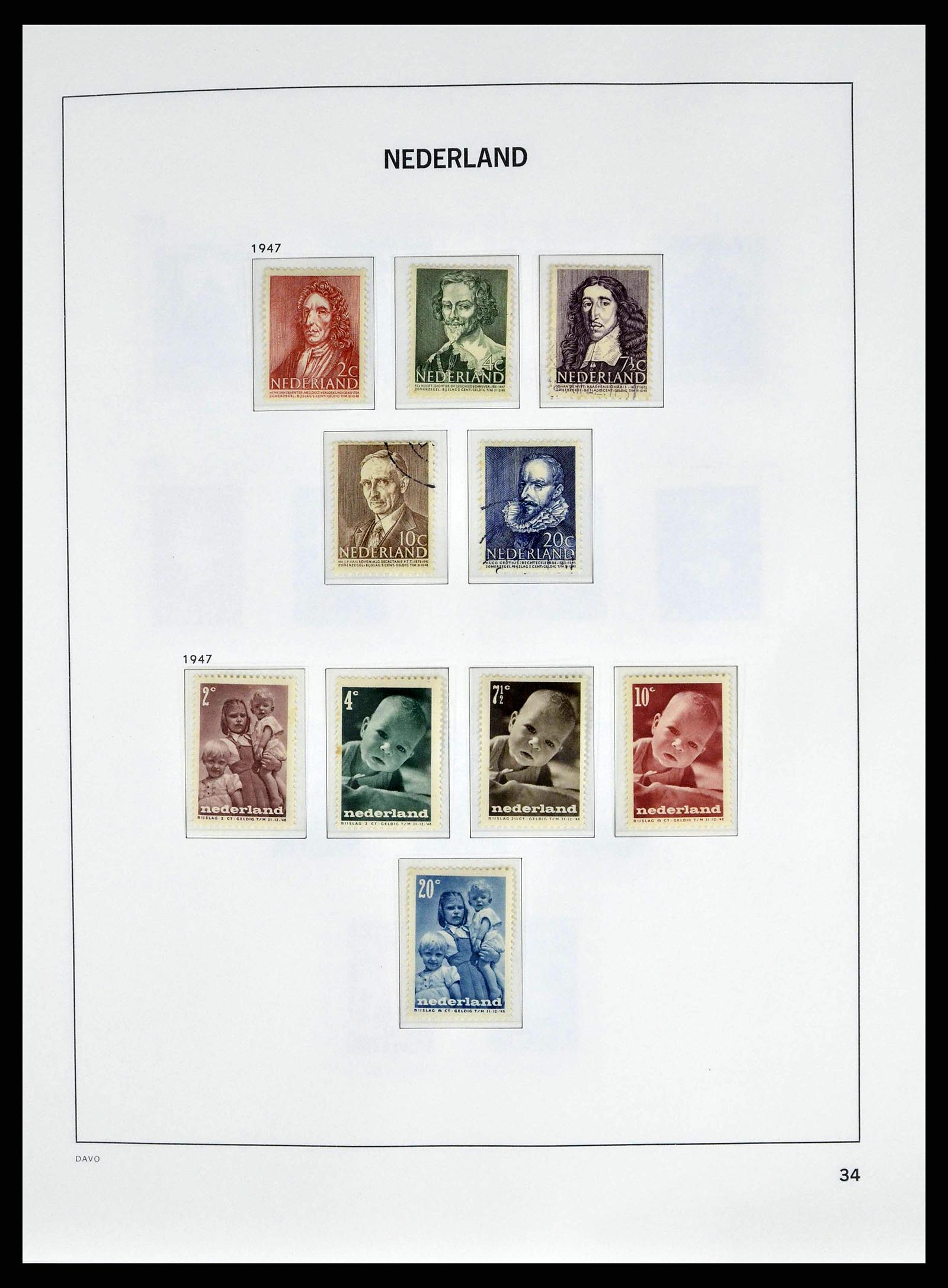 38664 0033 - Postzegelverzameling 38664 Nederland 1852-1969.