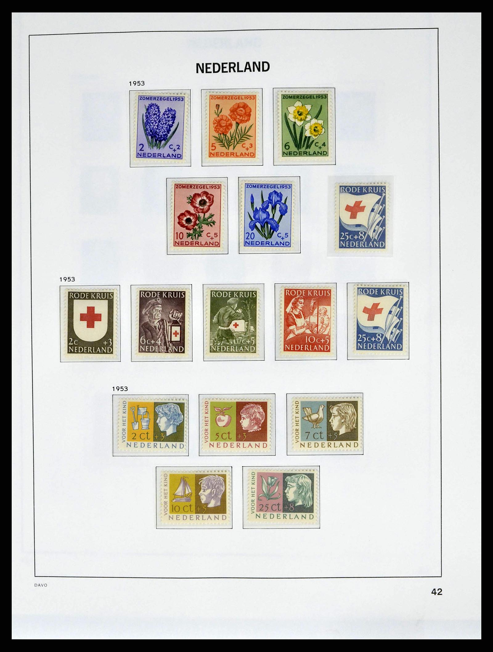 38664 0041 - Postzegelverzameling 38664 Nederland 1852-1969.