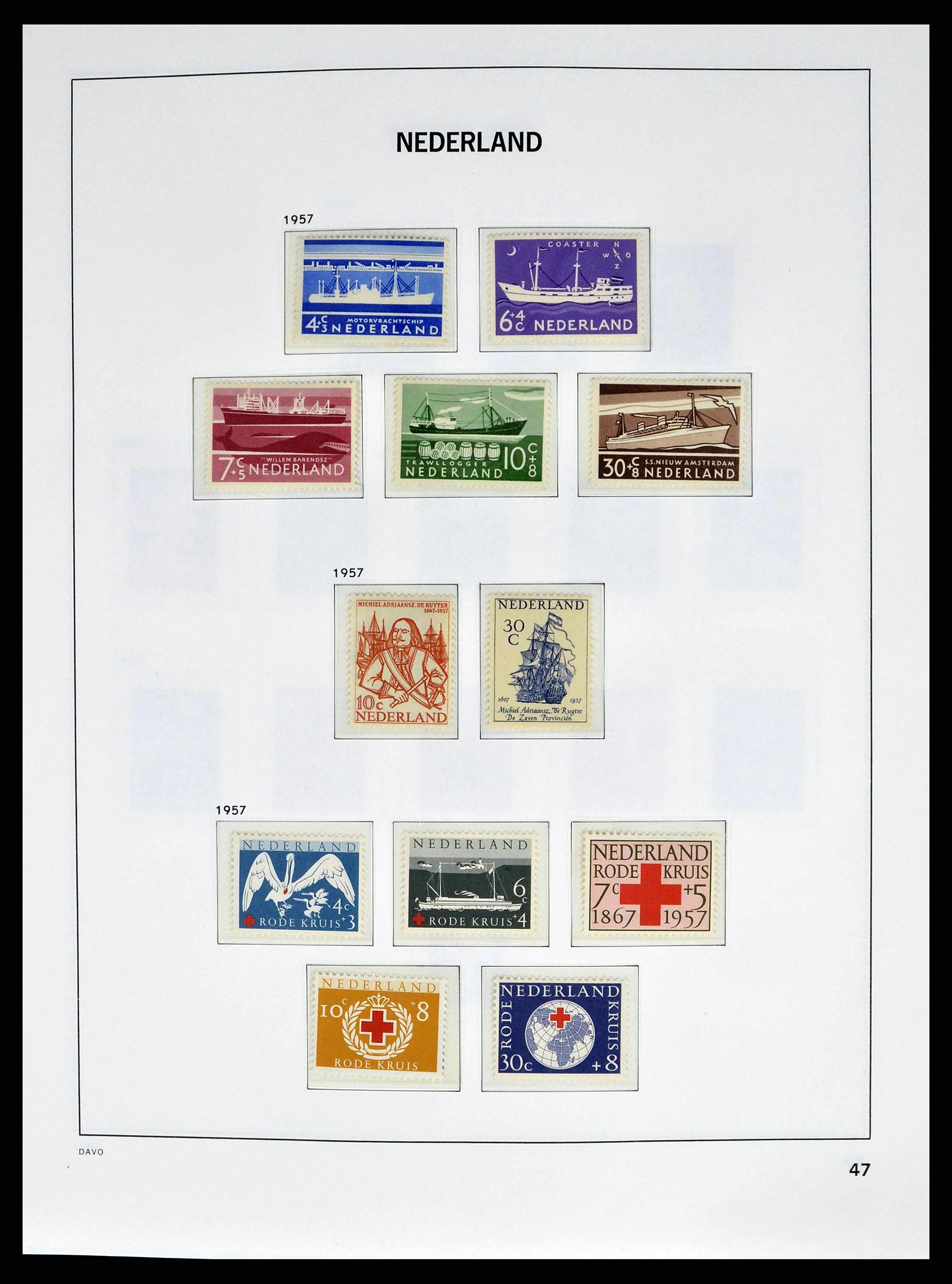 38664 0046 - Postzegelverzameling 38664 Nederland 1852-1969.