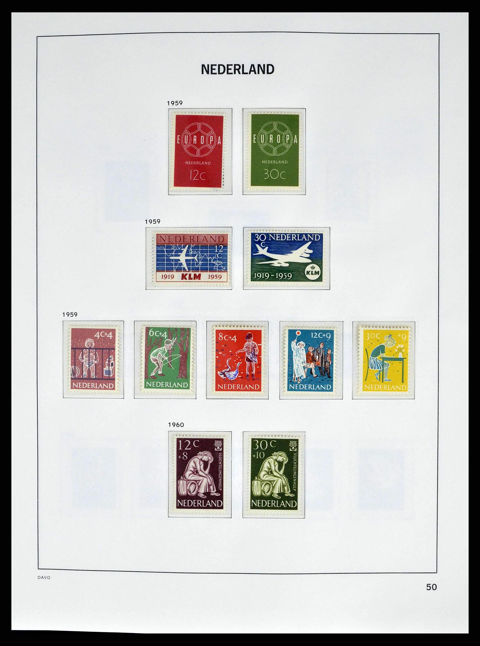 38664 0049 - Postzegelverzameling 38664 Nederland 1852-1969.