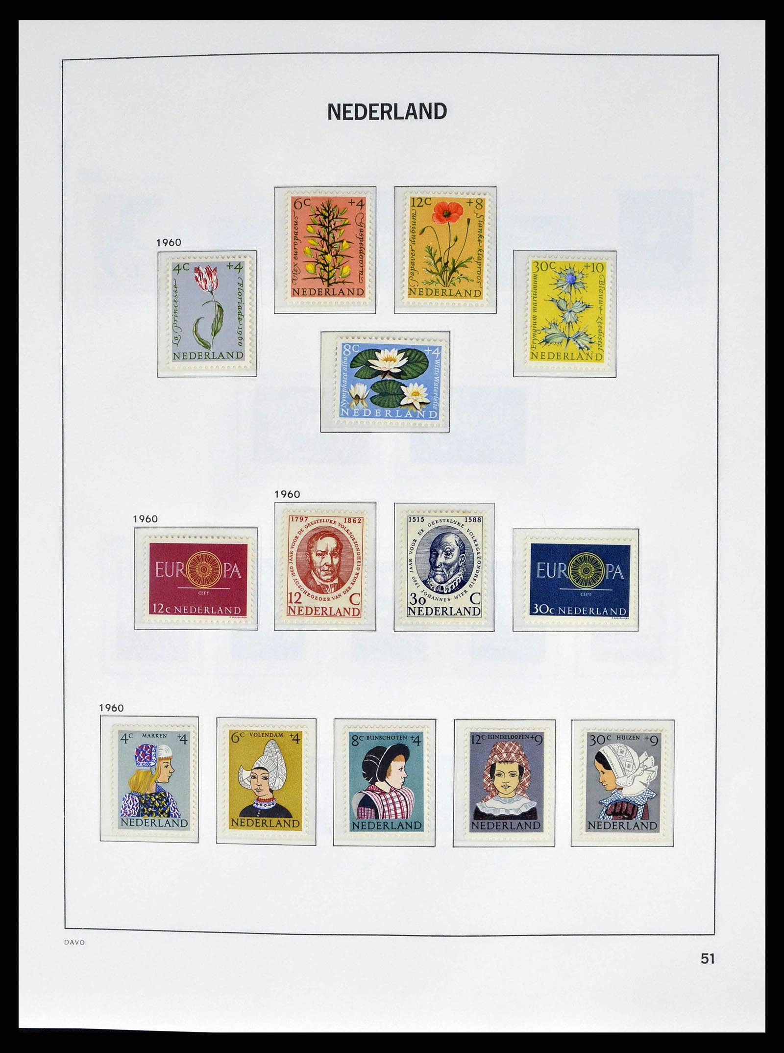 38664 0050 - Postzegelverzameling 38664 Nederland 1852-1969.