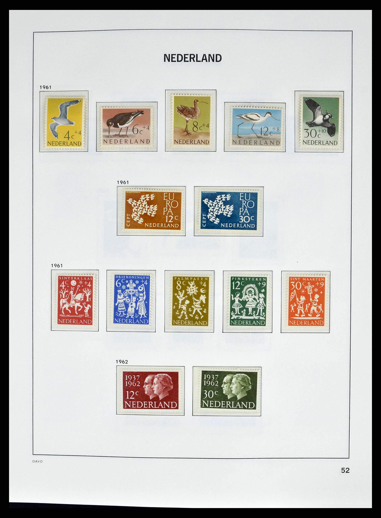 38664 0051 - Postzegelverzameling 38664 Nederland 1852-1969.