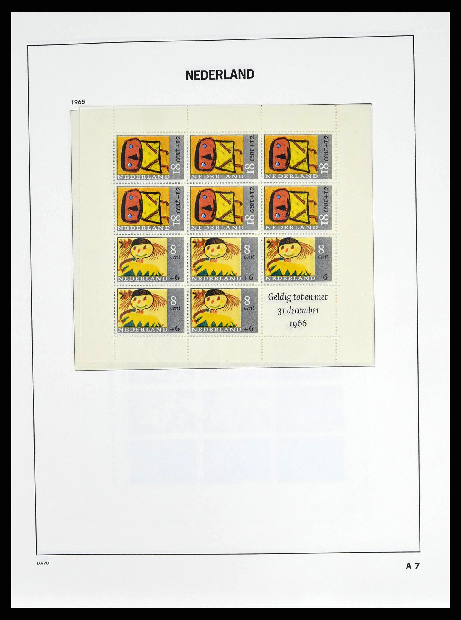 38664 0064 - Postzegelverzameling 38664 Nederland 1852-1969.