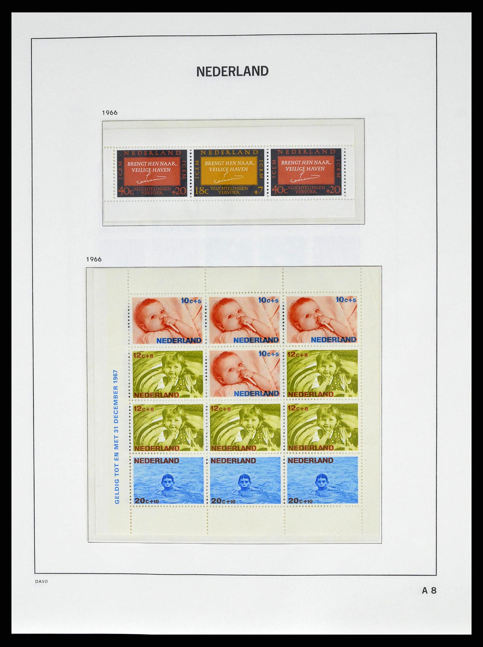 38664 0065 - Postzegelverzameling 38664 Nederland 1852-1969.