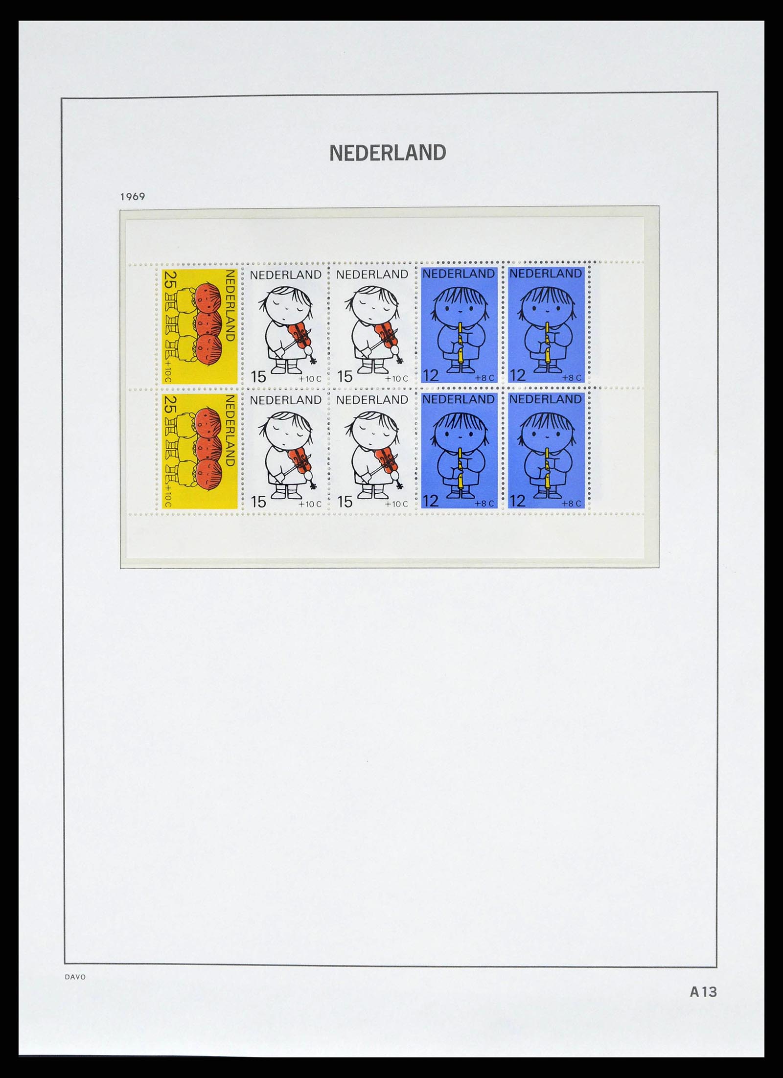 38664 0068 - Postzegelverzameling 38664 Nederland 1852-1969.