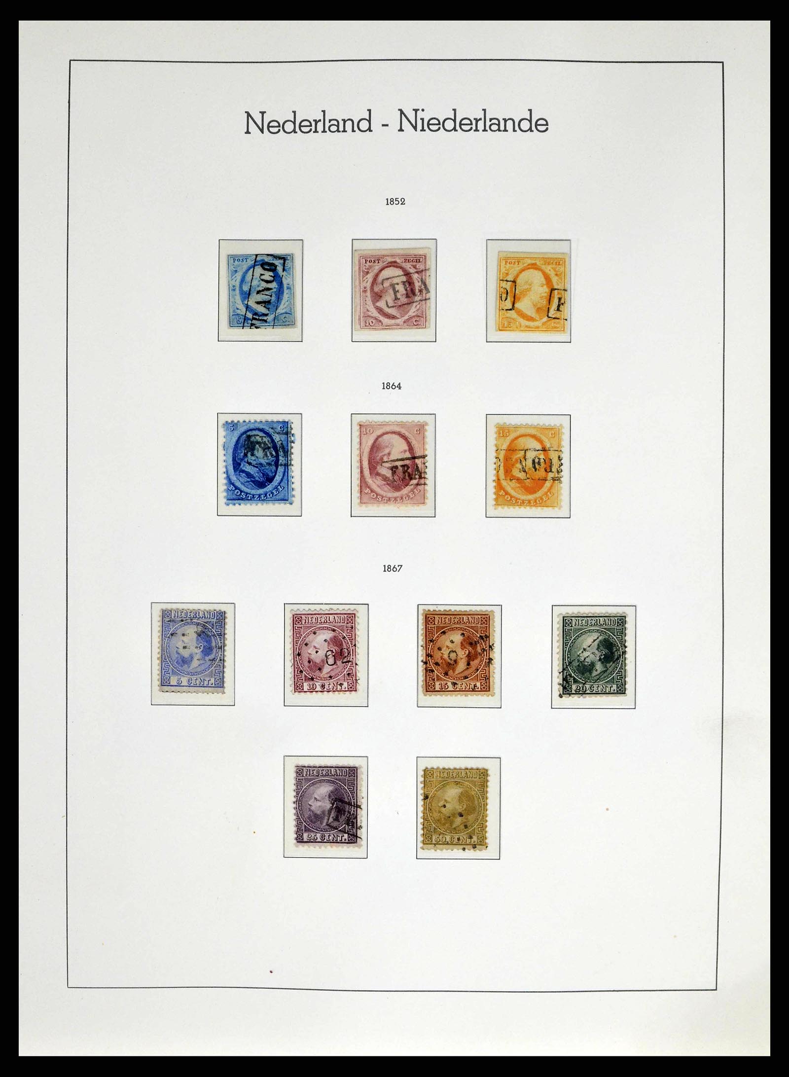 38667 0001 - Postzegelverzameling 38667 Nederland 1852-1968.