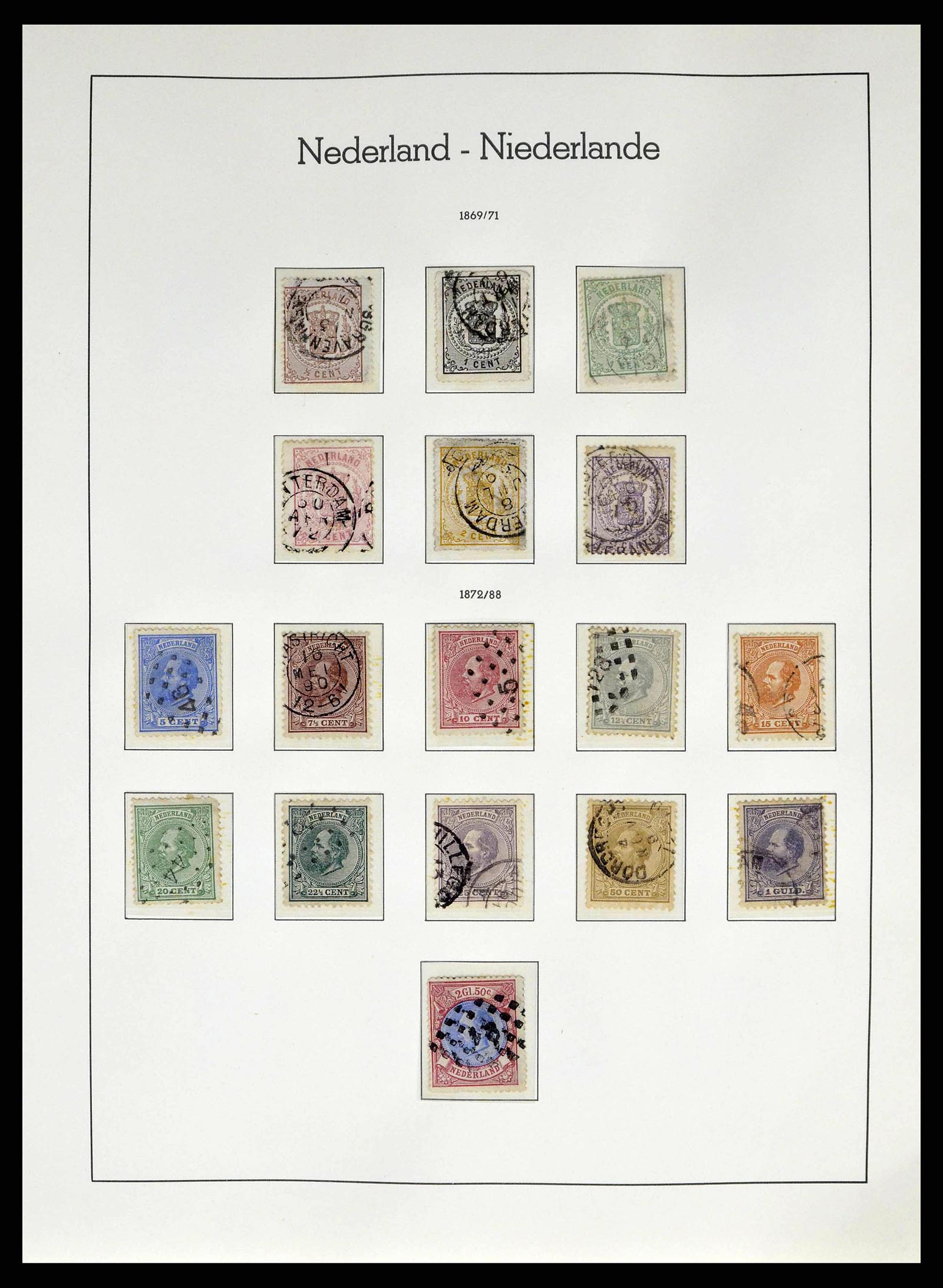 38667 0002 - Postzegelverzameling 38667 Nederland 1852-1968.
