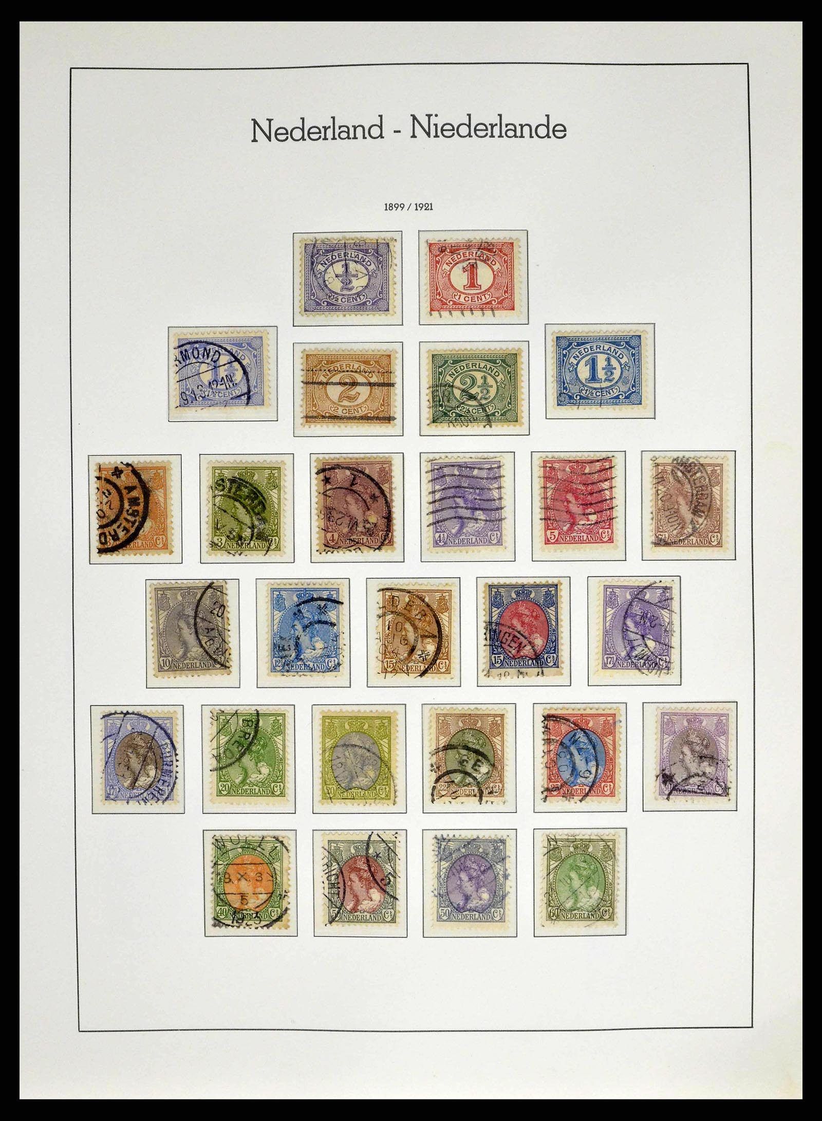 38667 0004 - Postzegelverzameling 38667 Nederland 1852-1968.