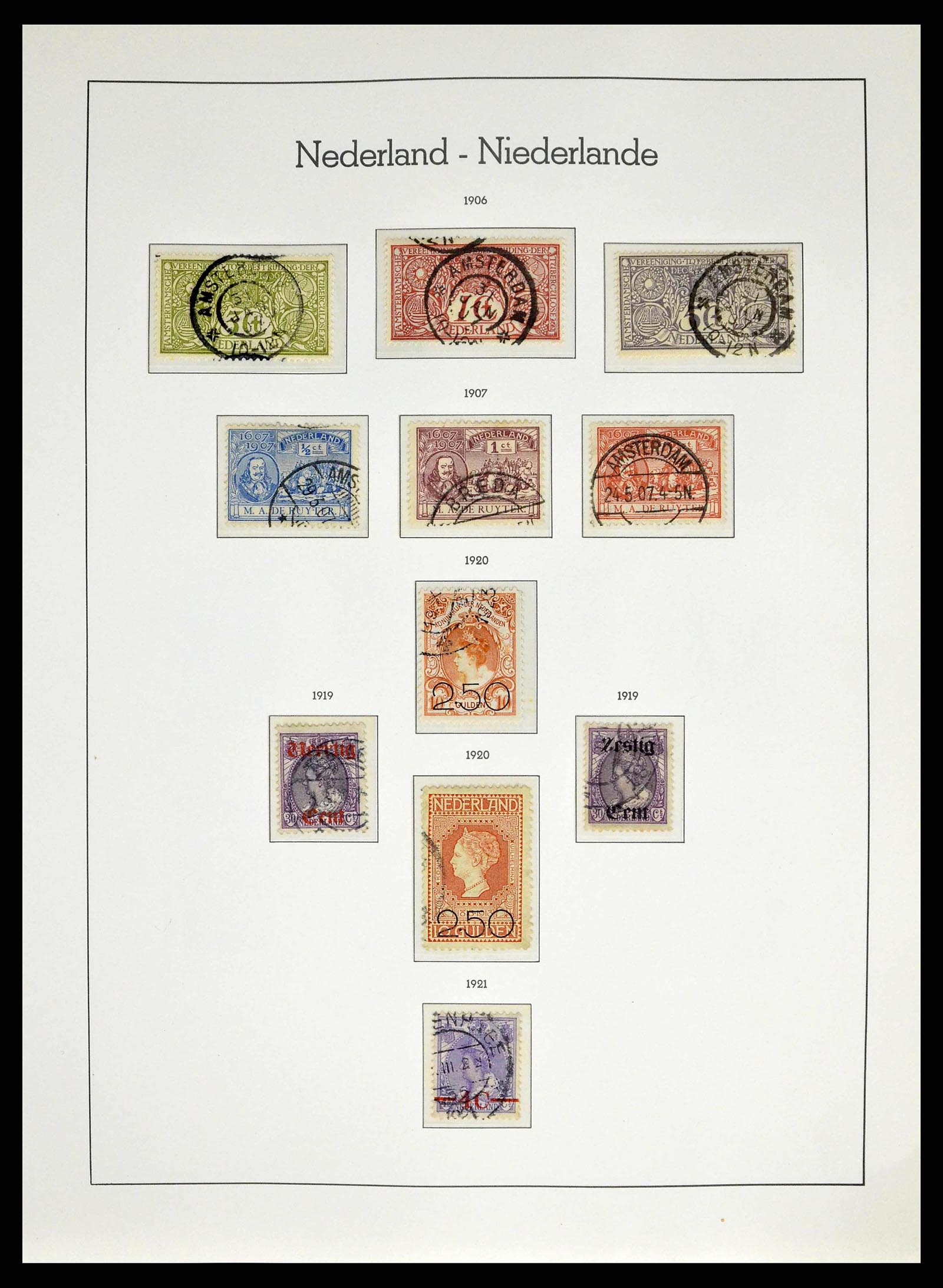 38667 0006 - Postzegelverzameling 38667 Nederland 1852-1968.