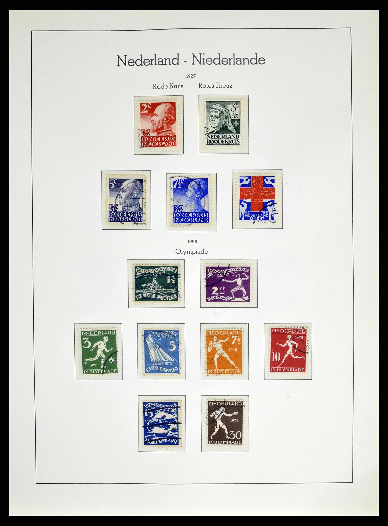 38667 0014 - Postzegelverzameling 38667 Nederland 1852-1968.