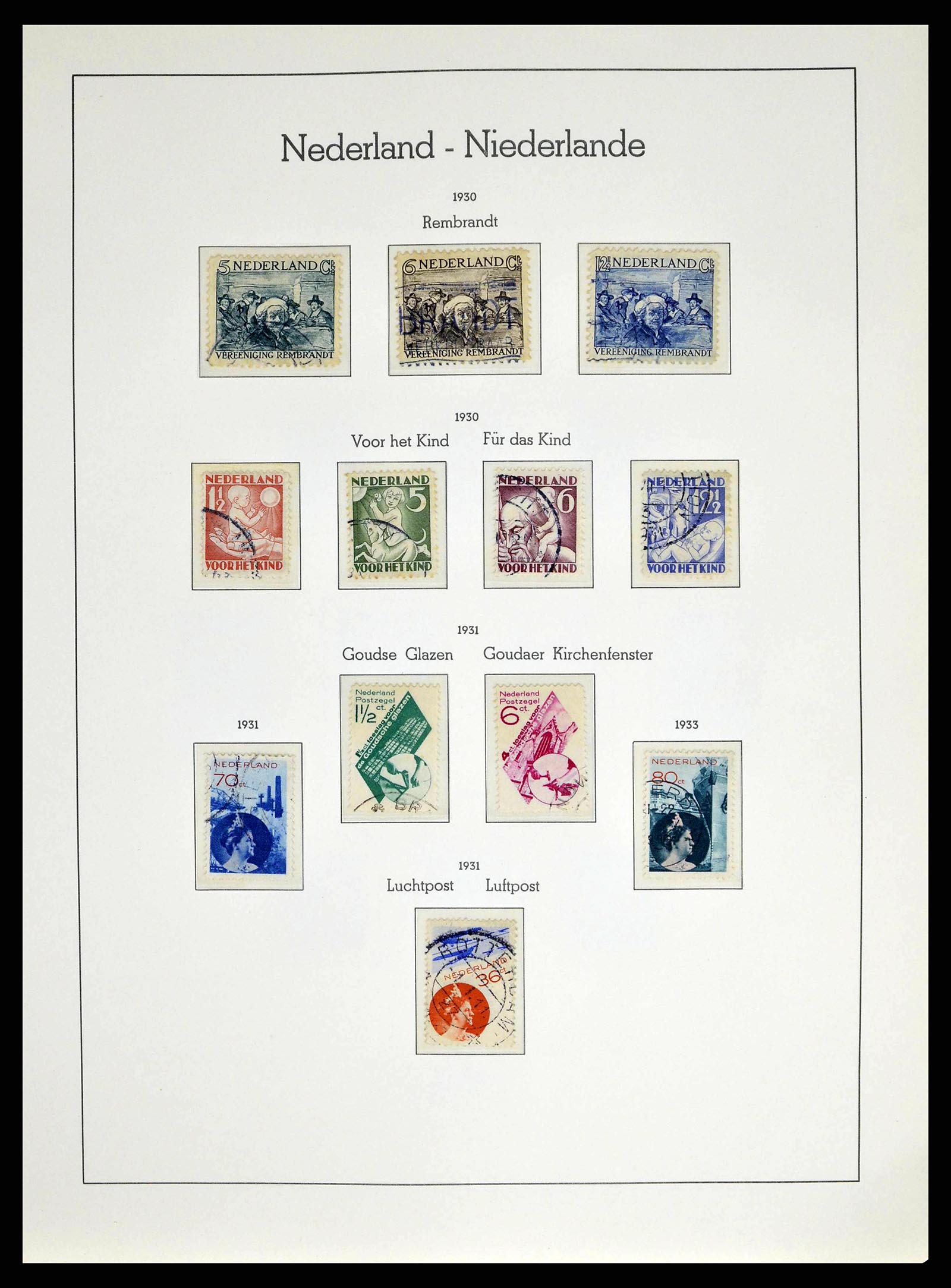 38667 0016 - Postzegelverzameling 38667 Nederland 1852-1968.